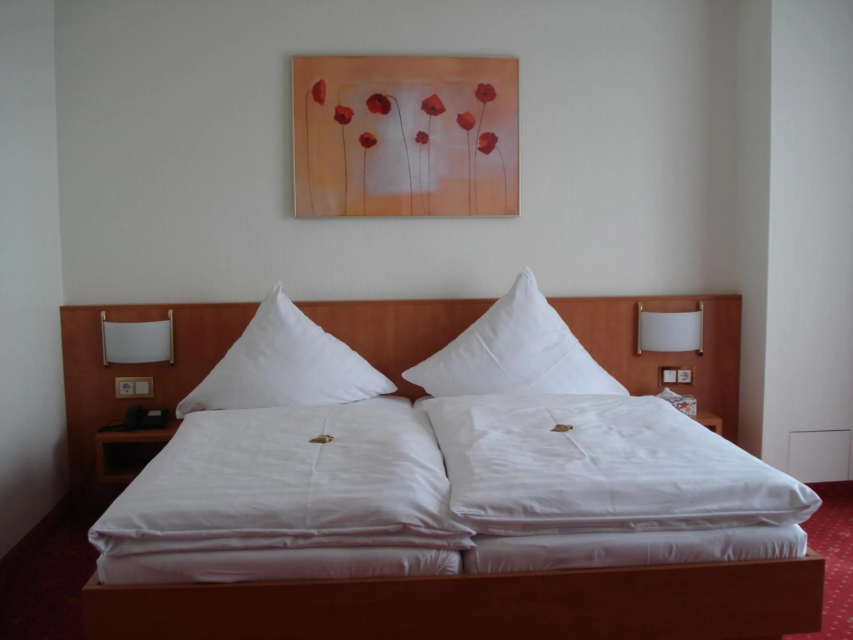 Bed in Panorama Hotel am Frankenstein