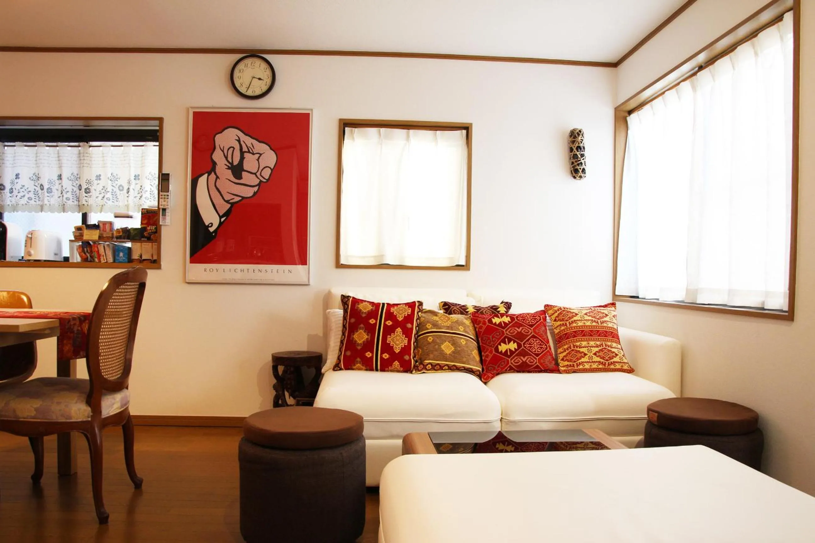 Communal lounge/ TV room, Bed in HAMA HILLS Shinjuku