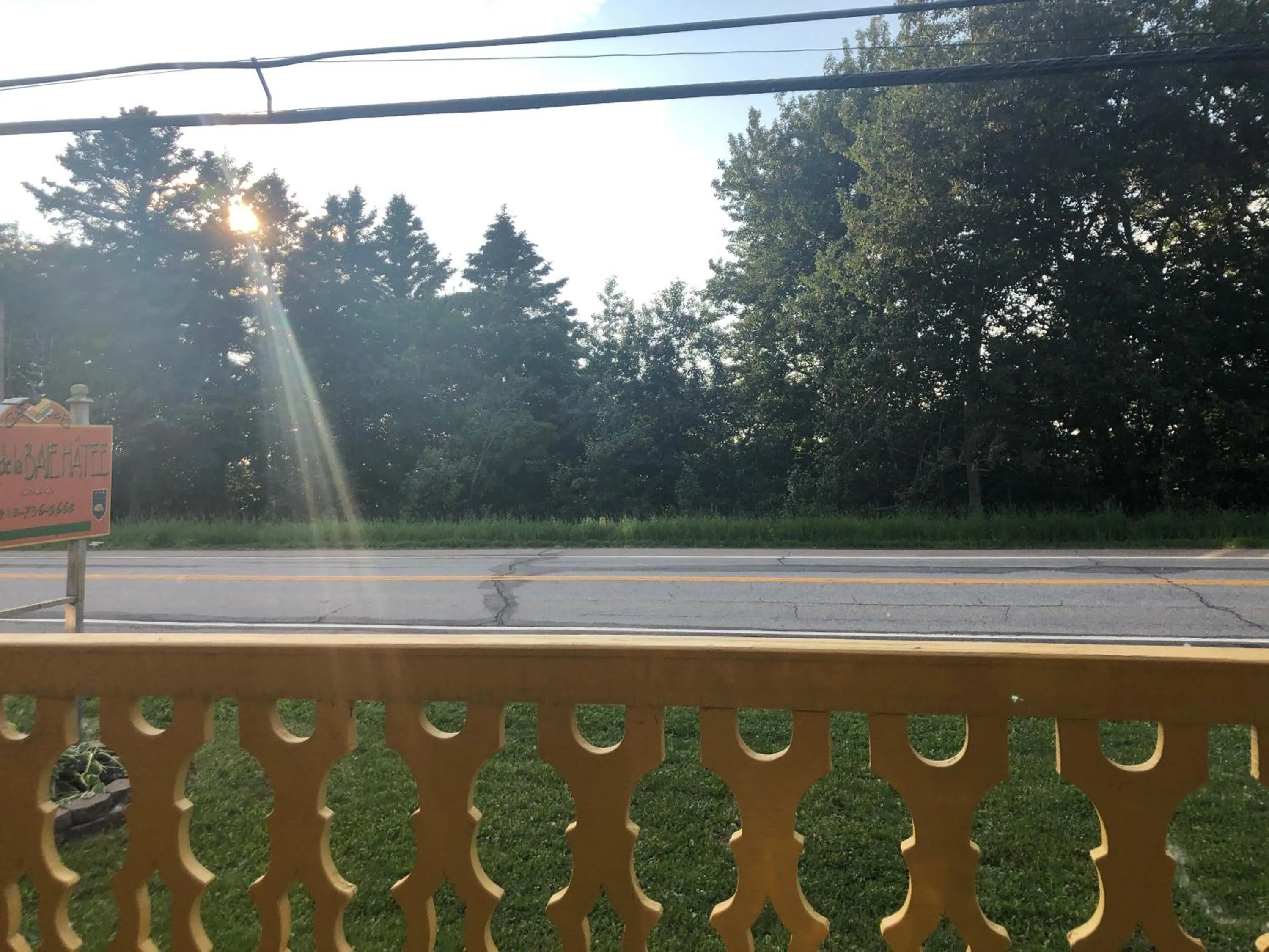 Balcony/Terrace in Gite de la Baie Hatée