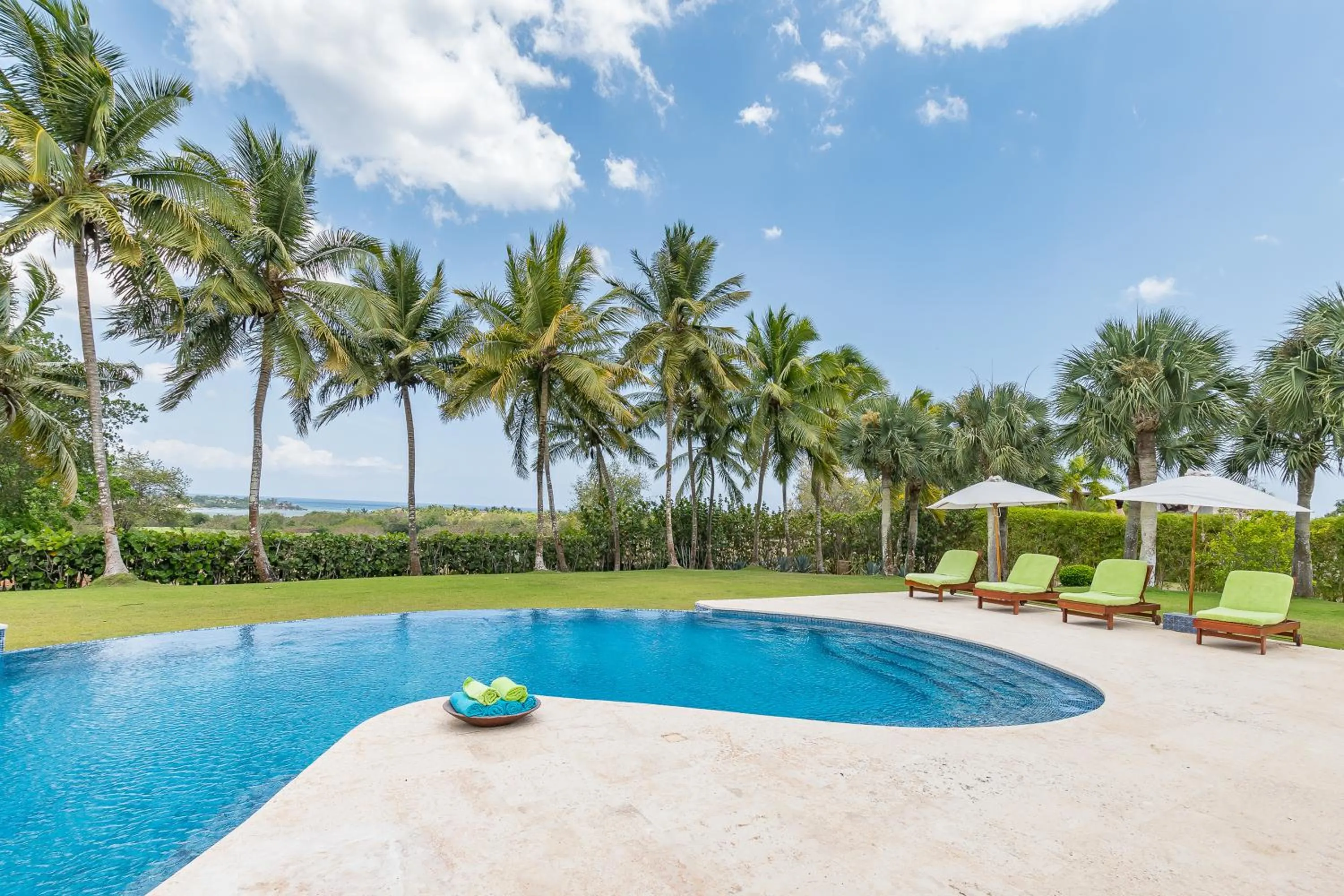 Garden view in Unique Villa with Ocean and River Views - Staff & Golf Carts