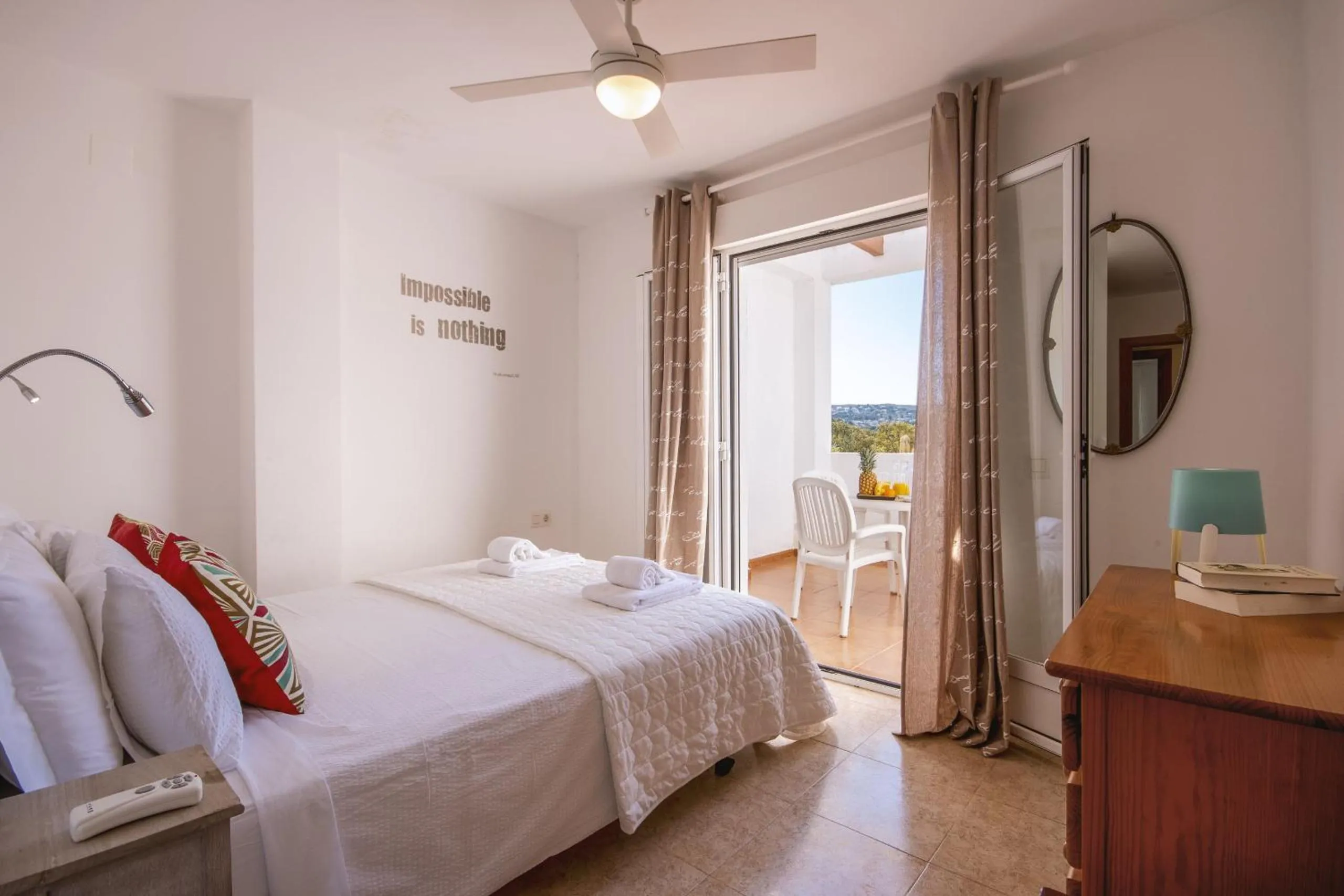 Bed in Ático Salonica