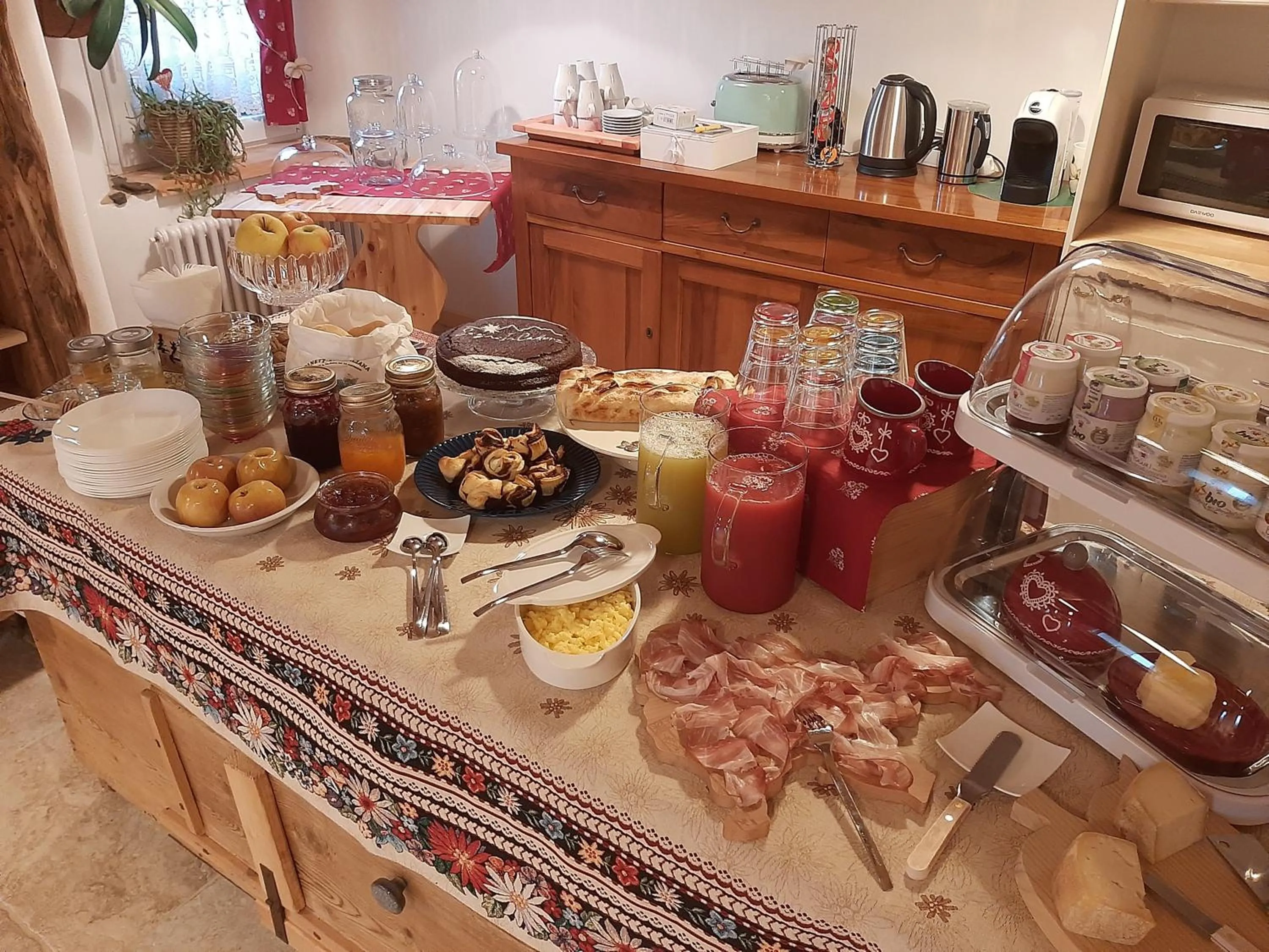 Food and drinks in B&B SognoInCadore