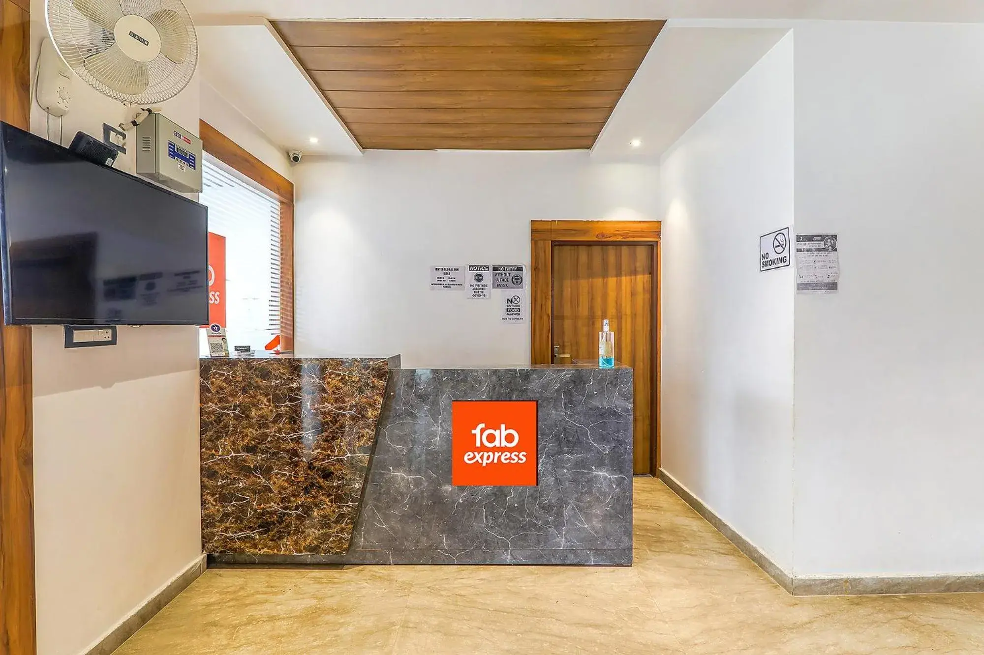 Lobby or reception in FabExpress Global Inn New Lobby or reception in FabExpress Global Inn New