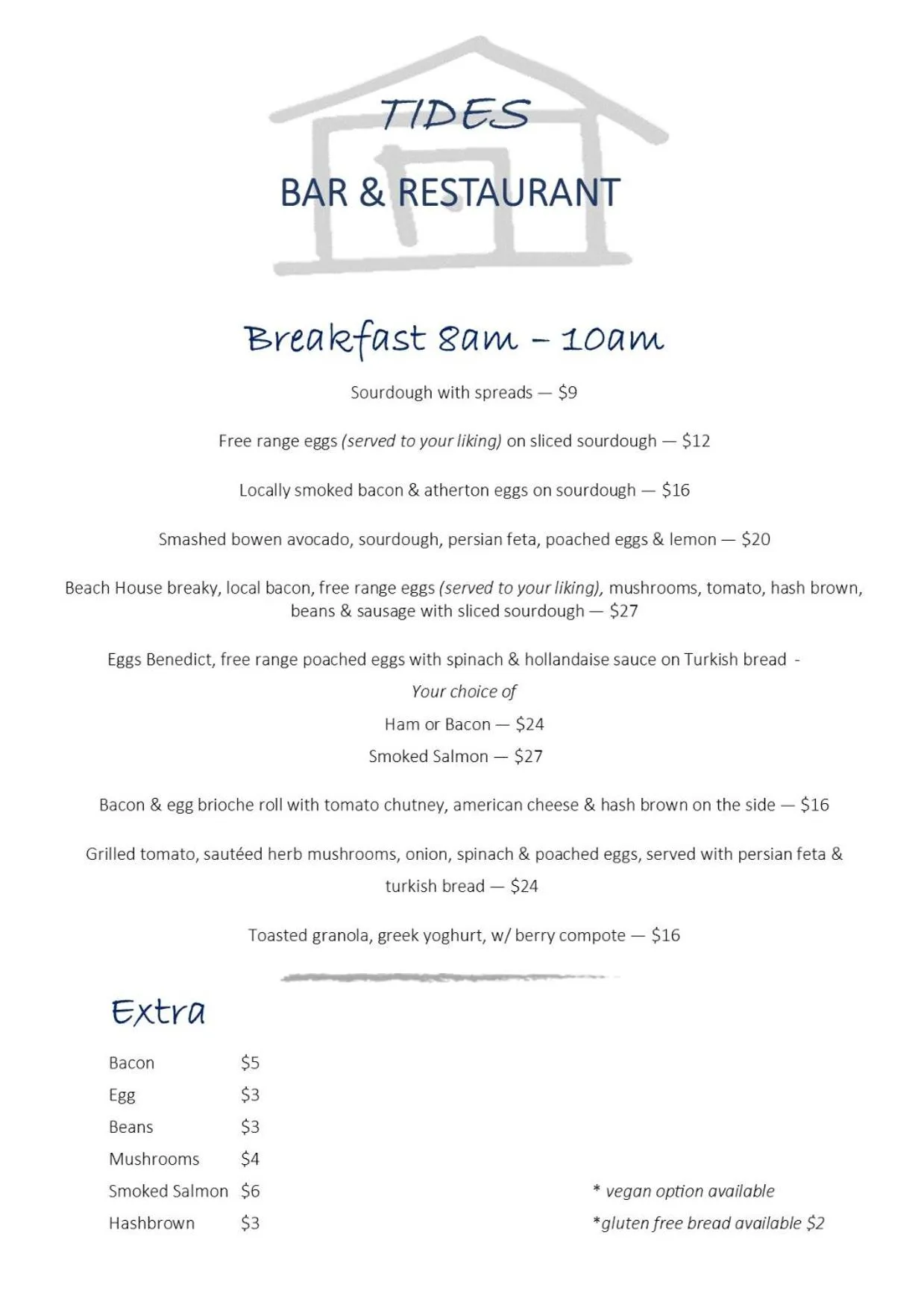 Breakfast in Cape Trib Beach House