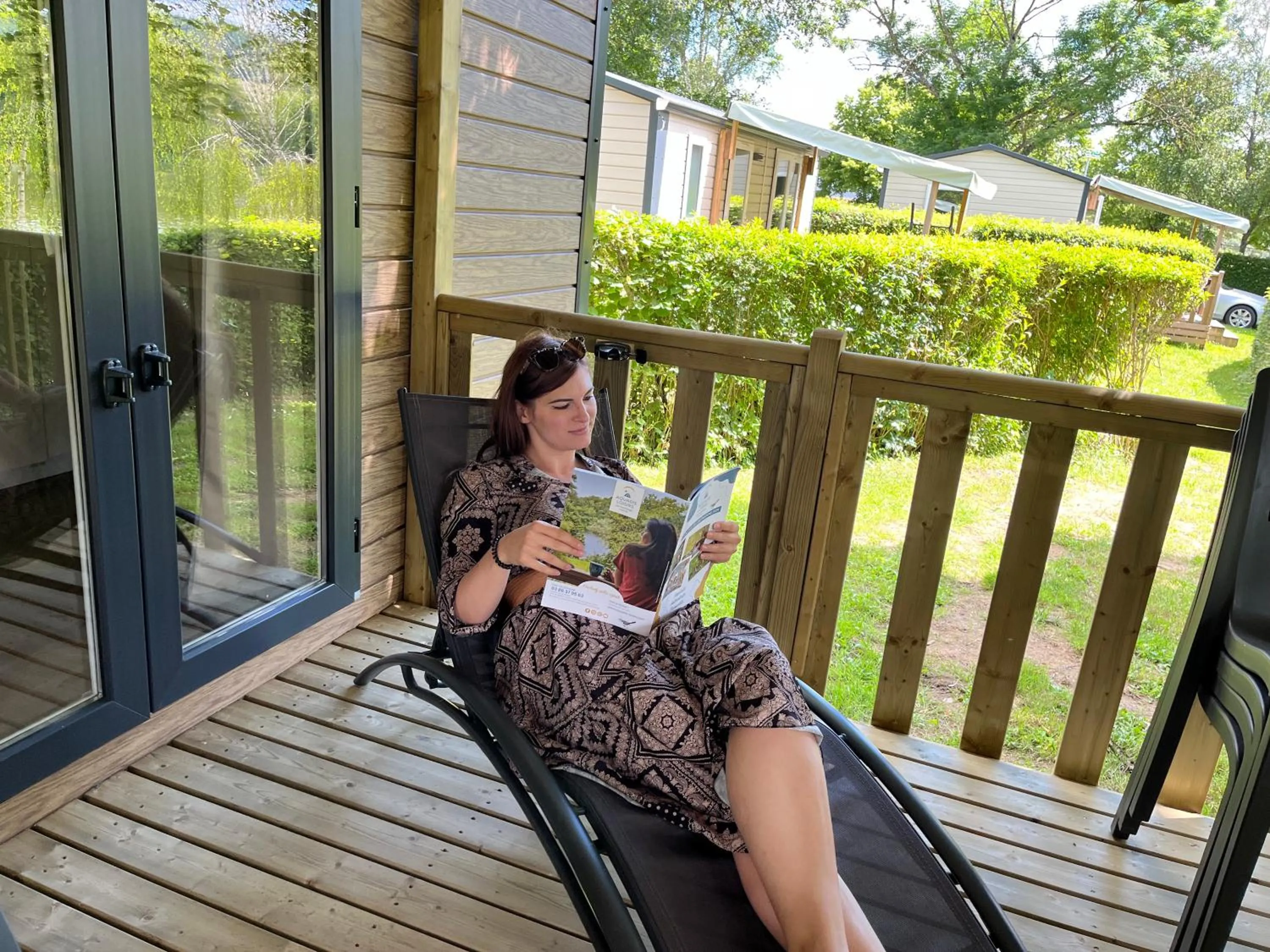 Patio in Camping de Matour