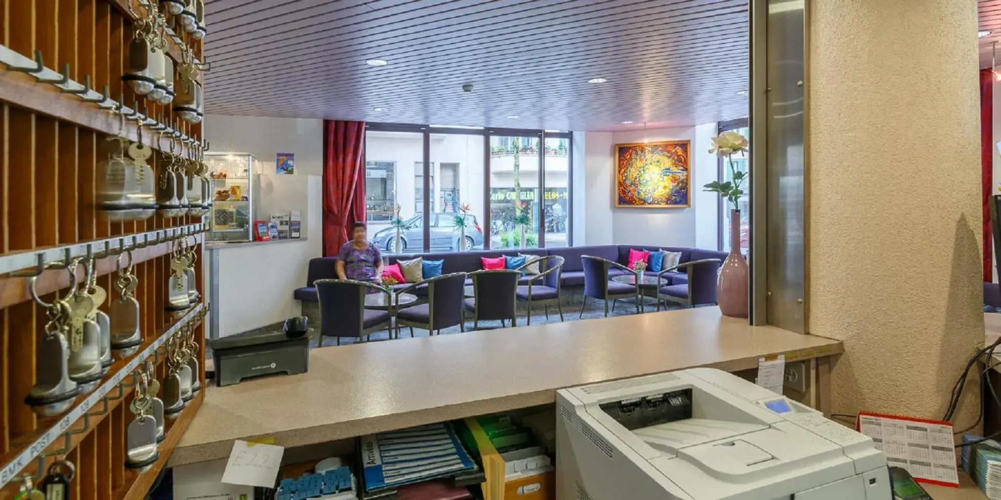 Lobby or reception in Hotel Drei Könige Luzern Lobby or reception in Hotel Drei Könige Luzern