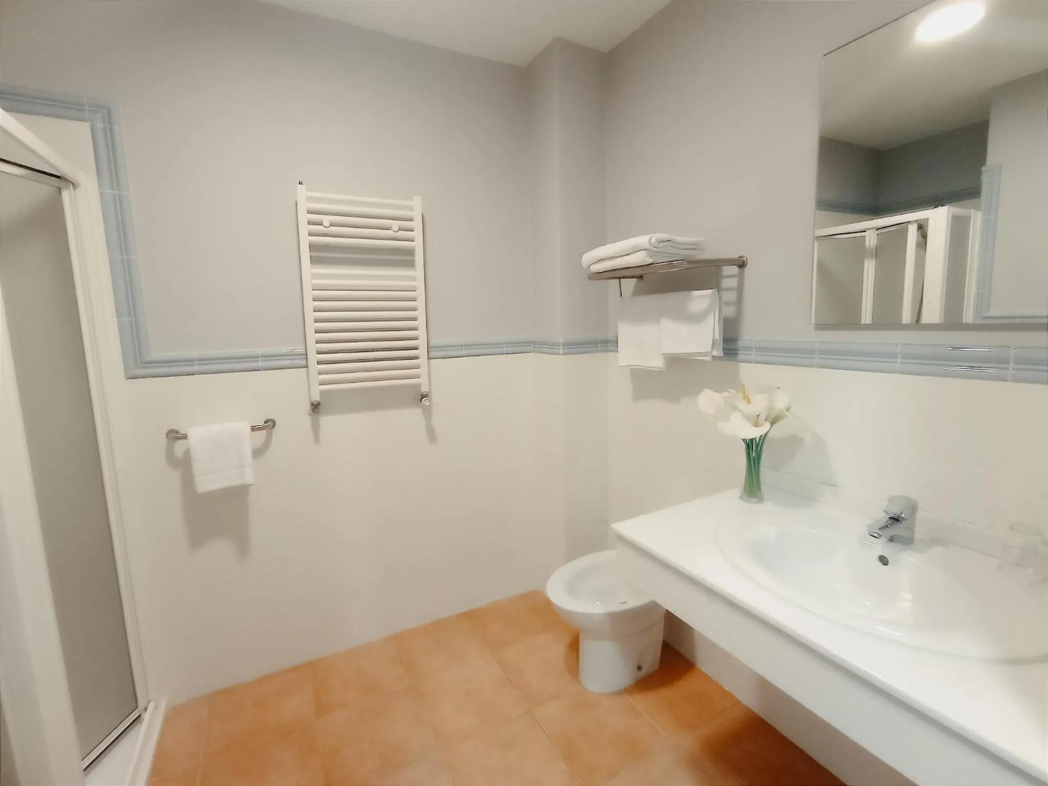 Bathroom in Hotel A Raiña