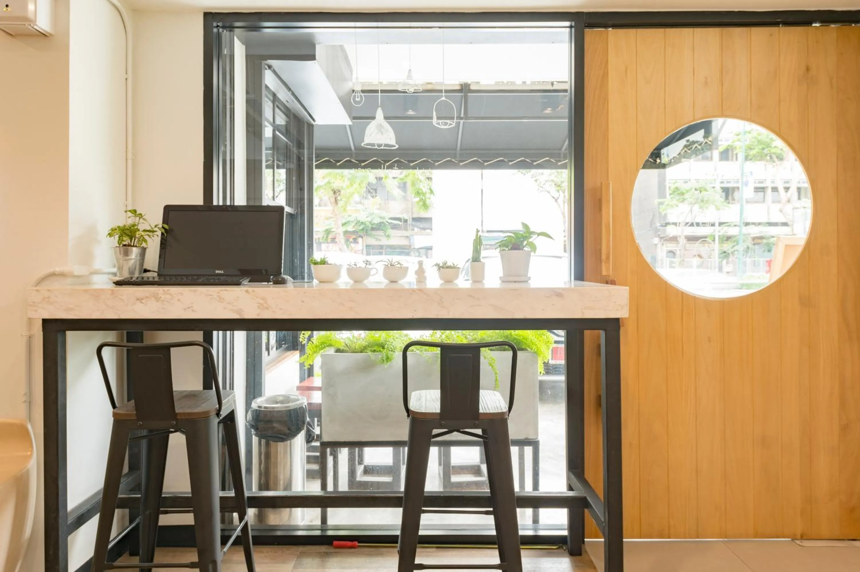 Seating area in T Hostel @ Victory Monument