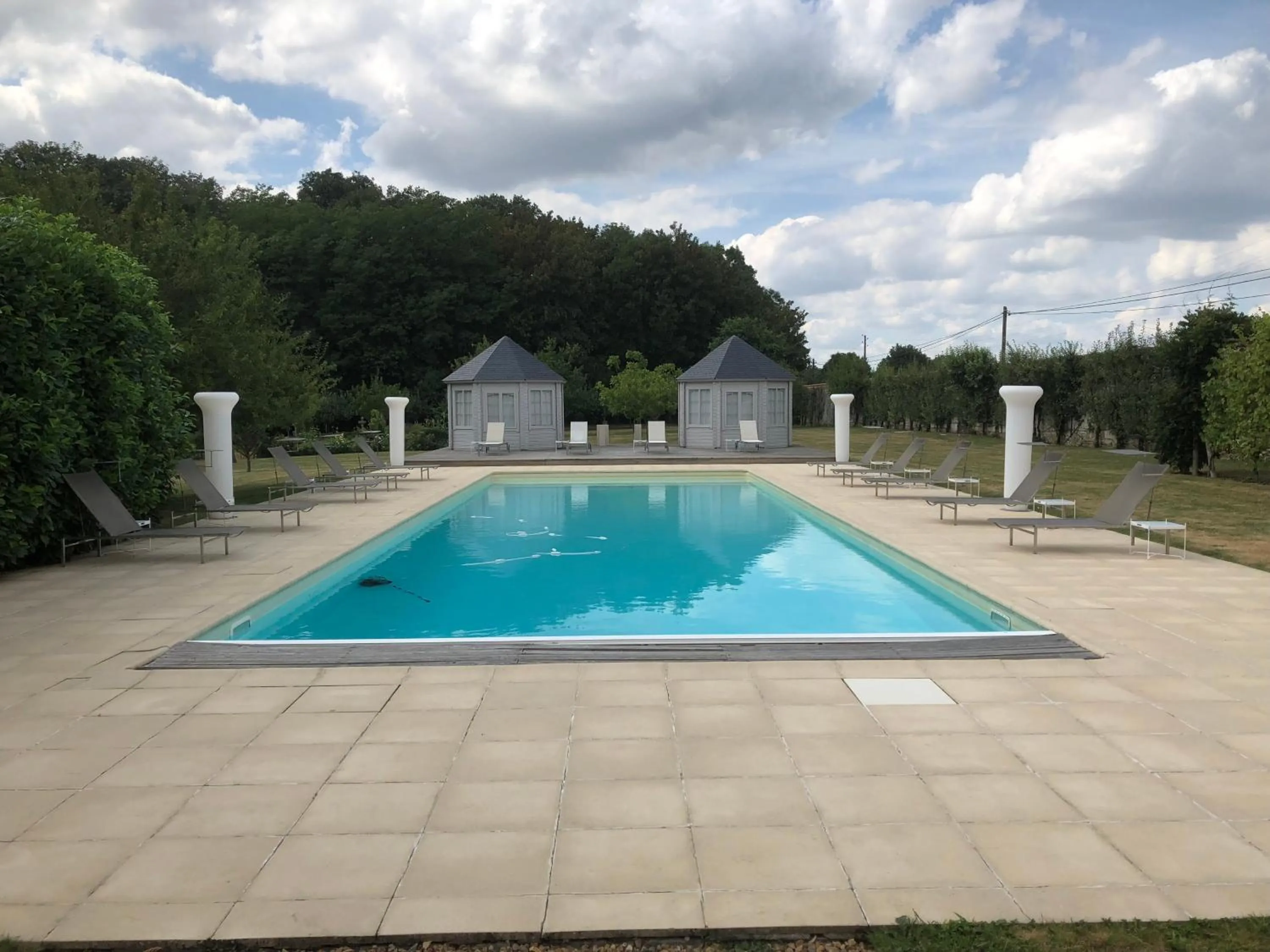 Pool view in Chateau De La Goujonnerie