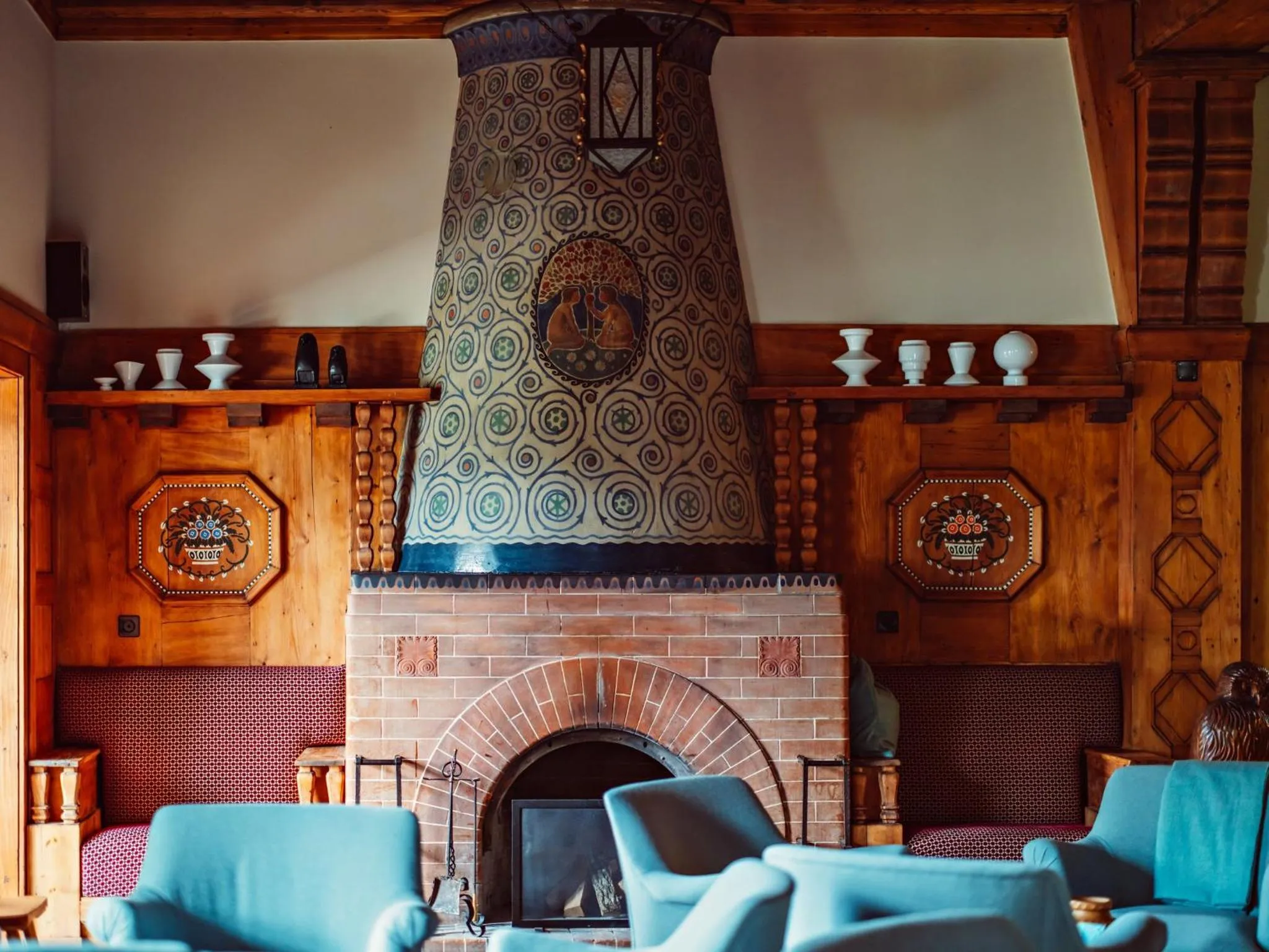 Lobby or reception in Grand Hotel Belvedere, a Beaumier Hotel