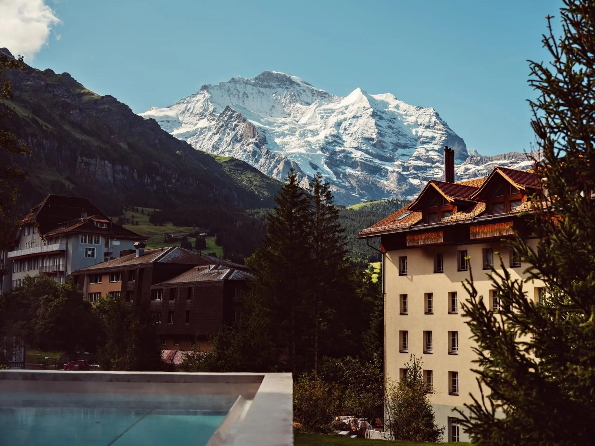 Swimming pool in Grand Hotel Belvedere, a Beaumier Hotel
