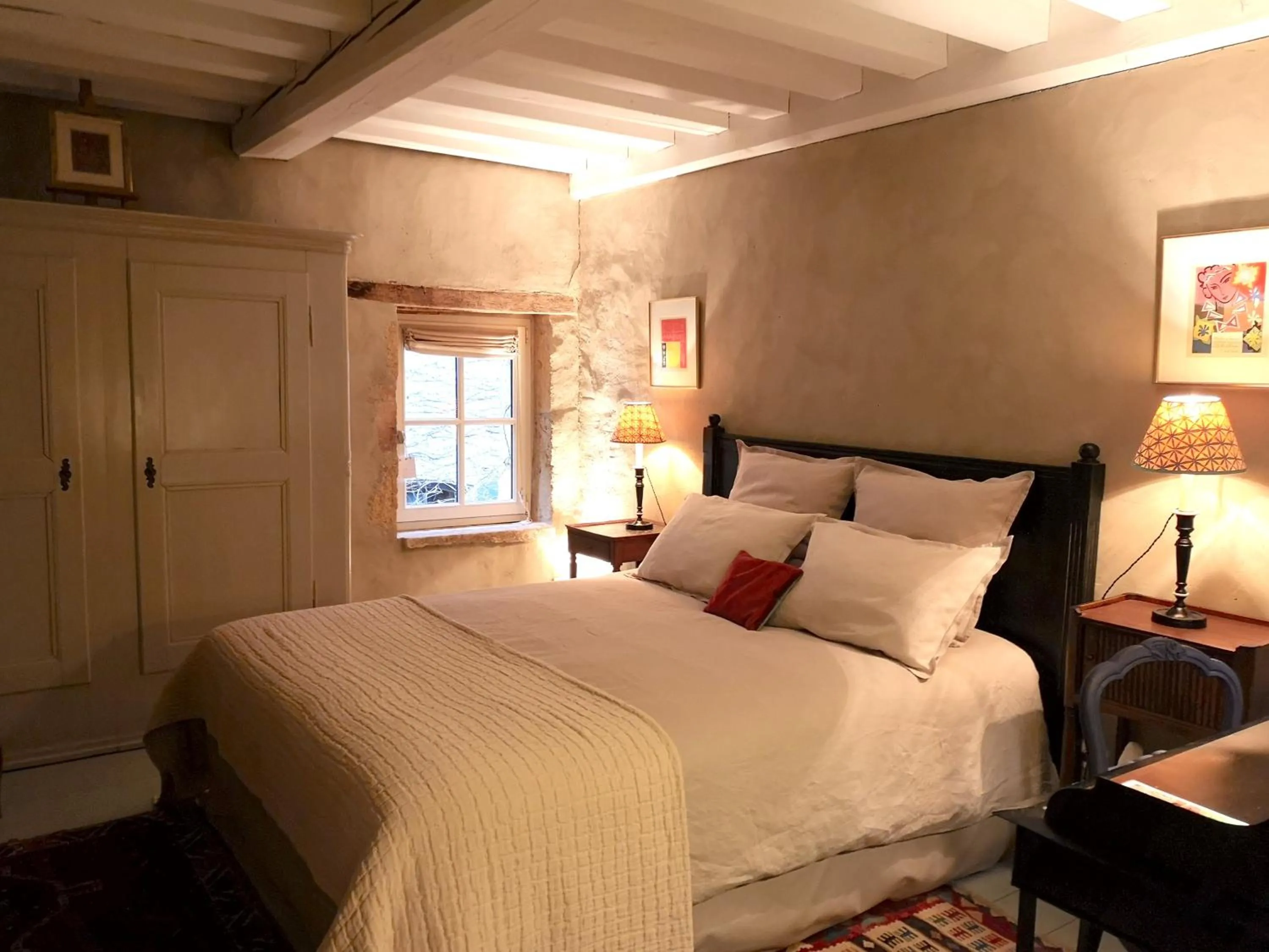 Bedroom, Bed in Maison d'hôtes - Les Tillets