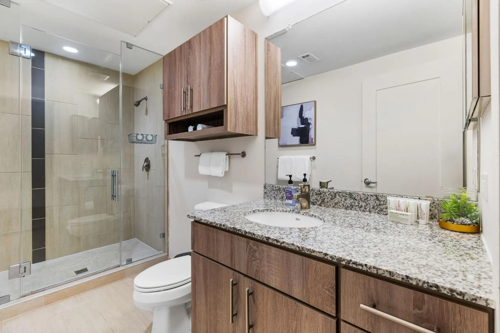 Shower in Lodgeur Midtown, Houston - close to Downtown & Texas Medical Center