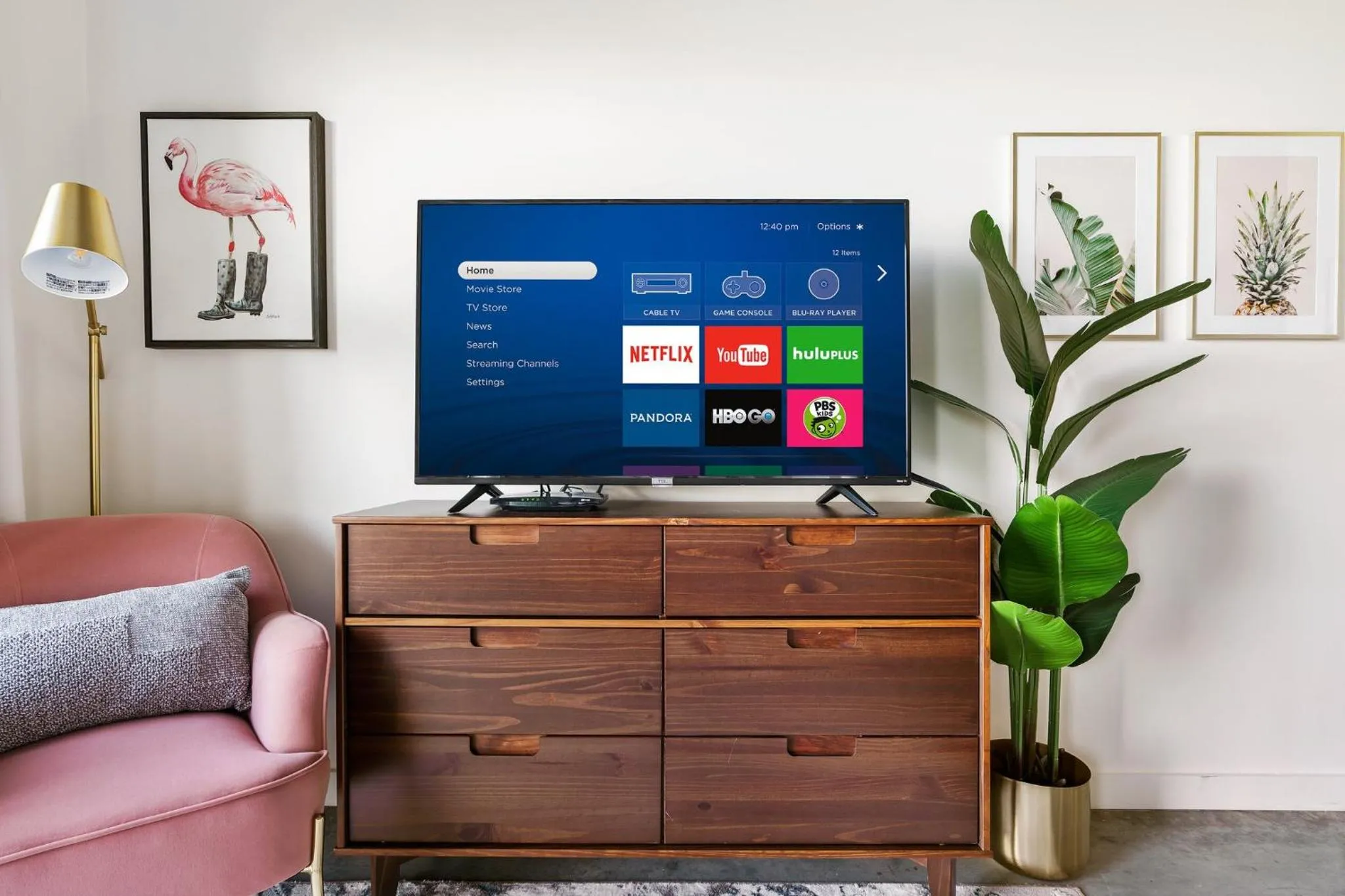 TV and multimedia in Lodgeur Midtown, Houston - close to Downtown & Texas Medical Center