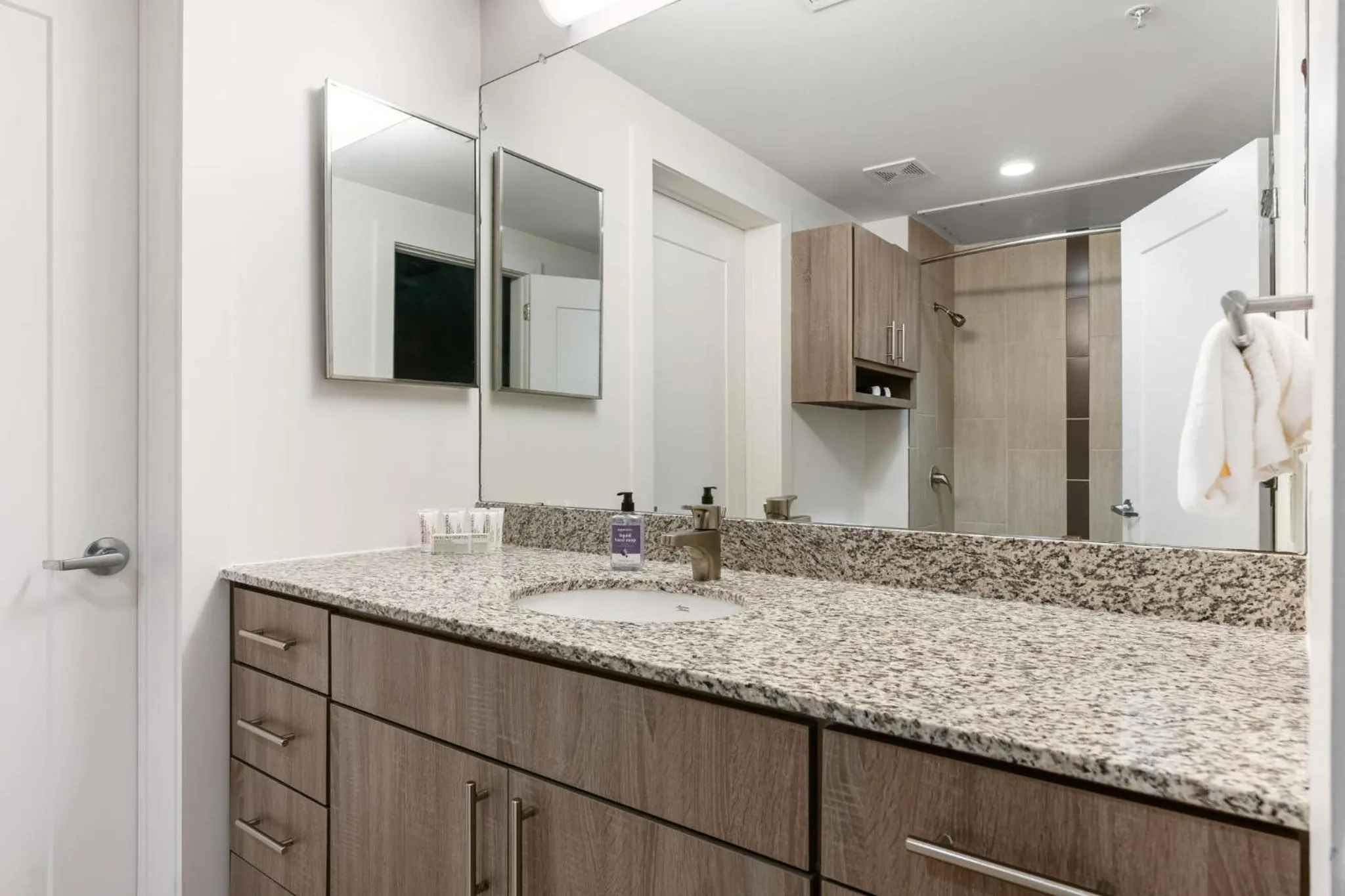 Bathroom in Lodgeur Midtown, Houston - close to Downtown & Texas Medical Center
