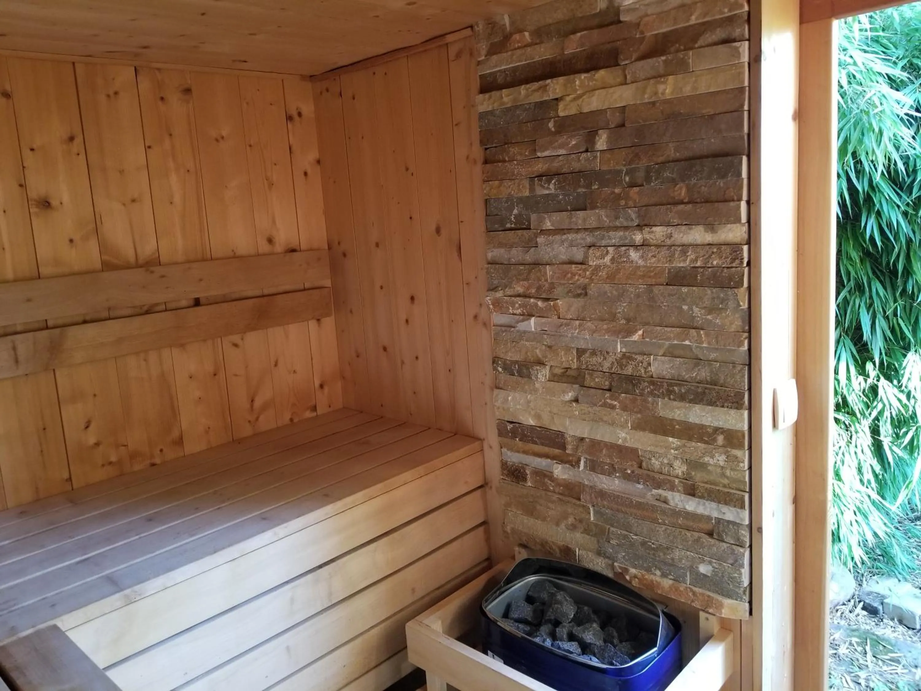 Sauna in chambre d'hôtes de charme, un temps en forêt