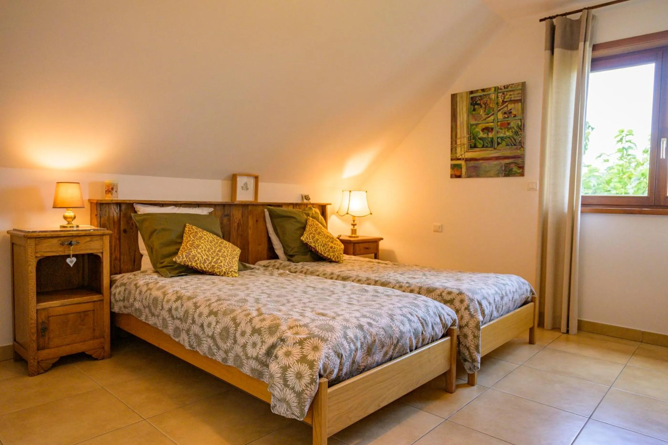 Bed in chambre d'hôtes de charme, un temps en forêt