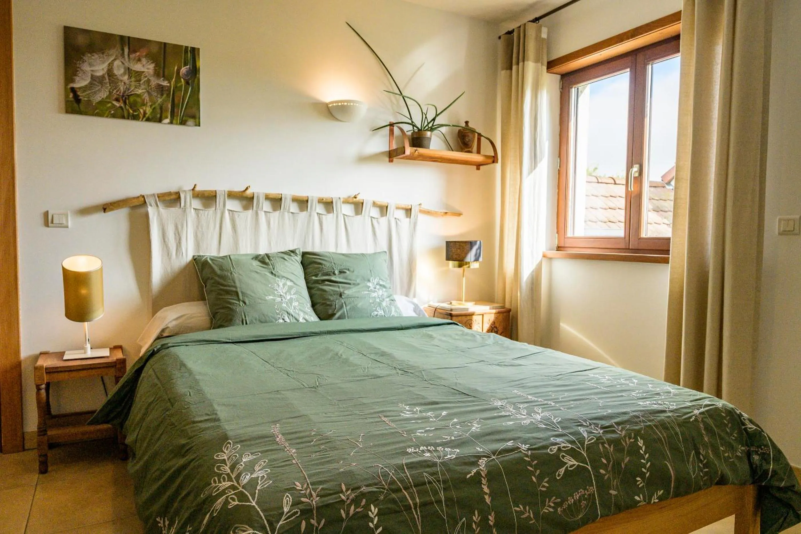 Bed in chambre d'hôtes de charme, un temps en forêt
