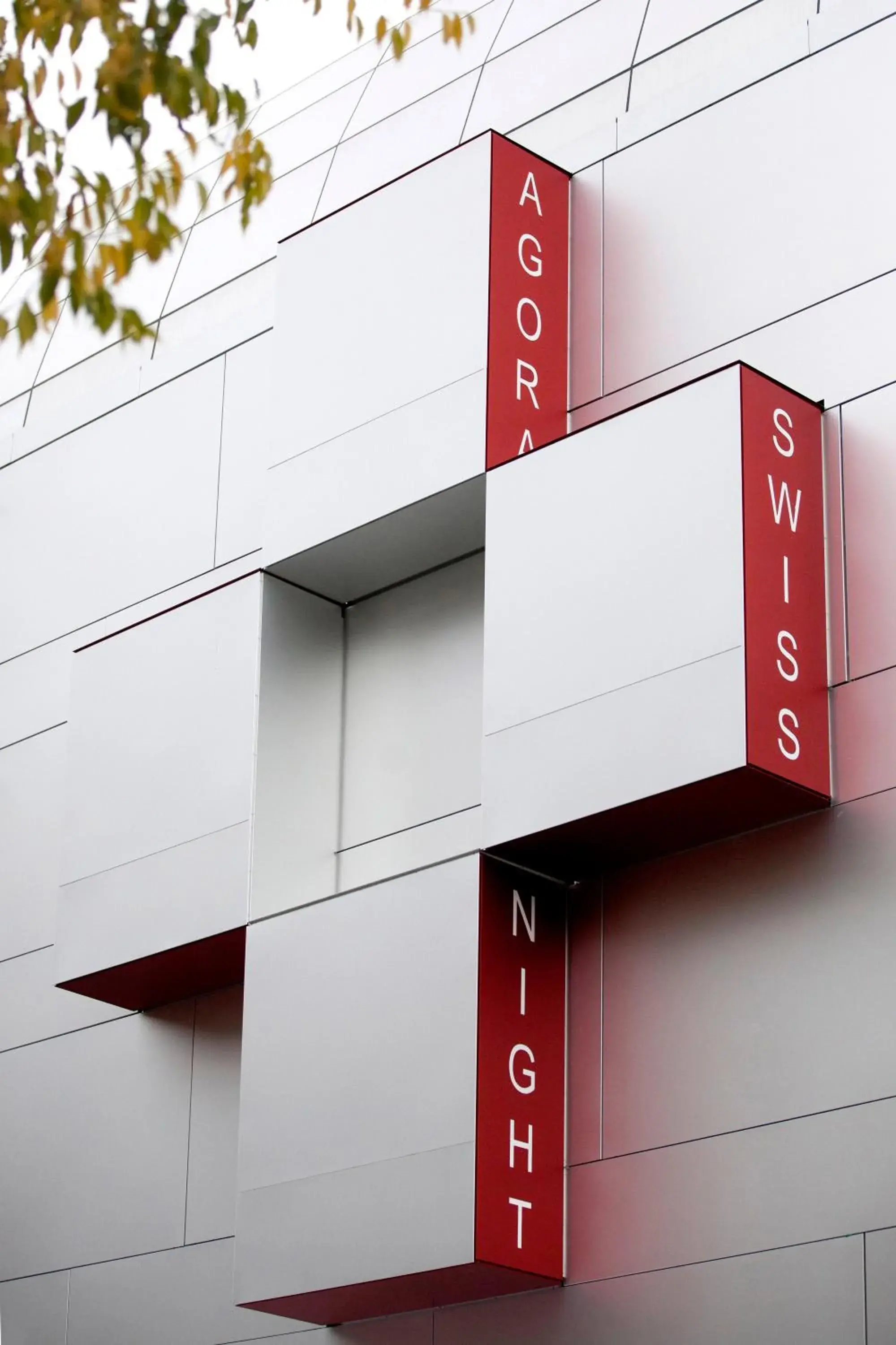 Facade/entrance in Agora Swiss Night by Fassbind Facade/entrance in Agora Swiss Night by Fassbind