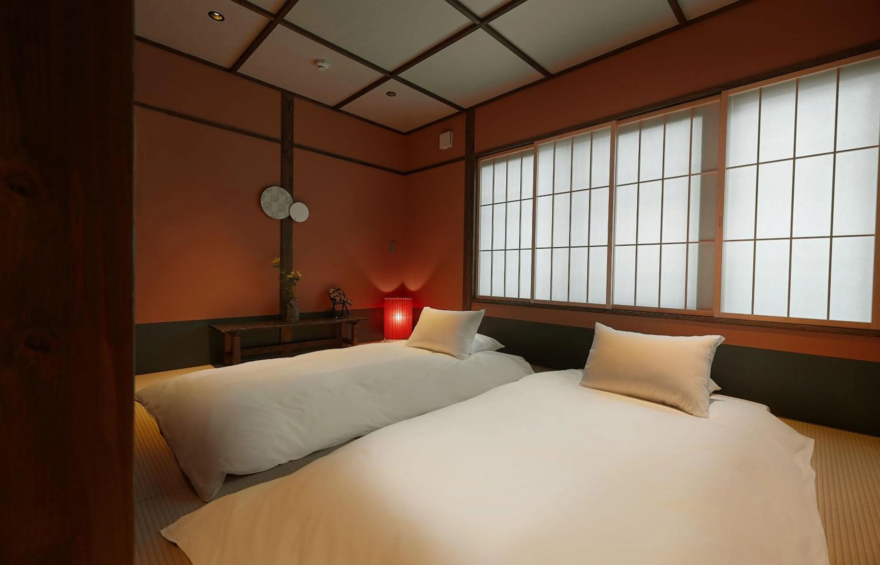 Bedroom, Bed in Tasokare Machiya House
