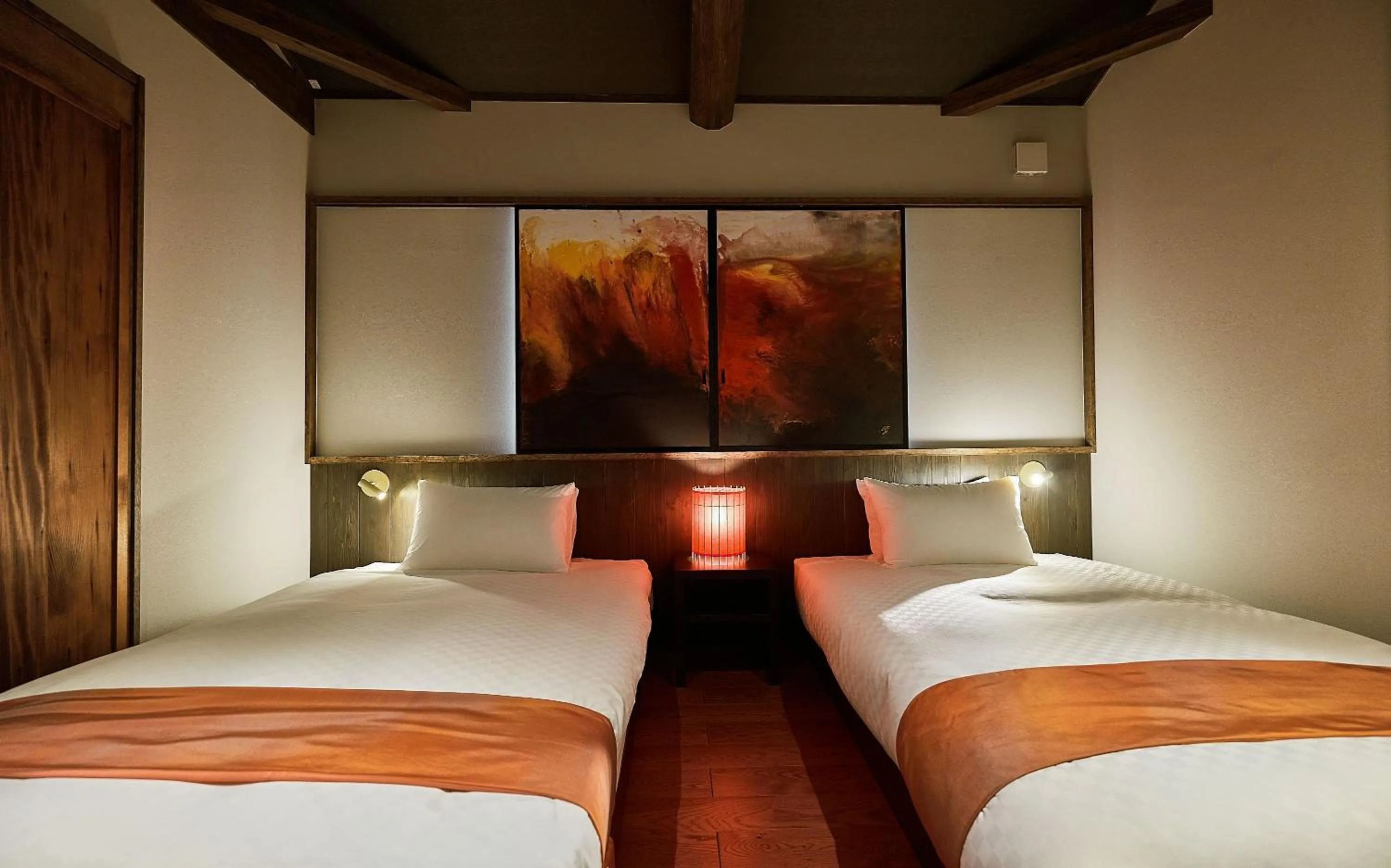 Bedroom, Bed in Tasokare Machiya House