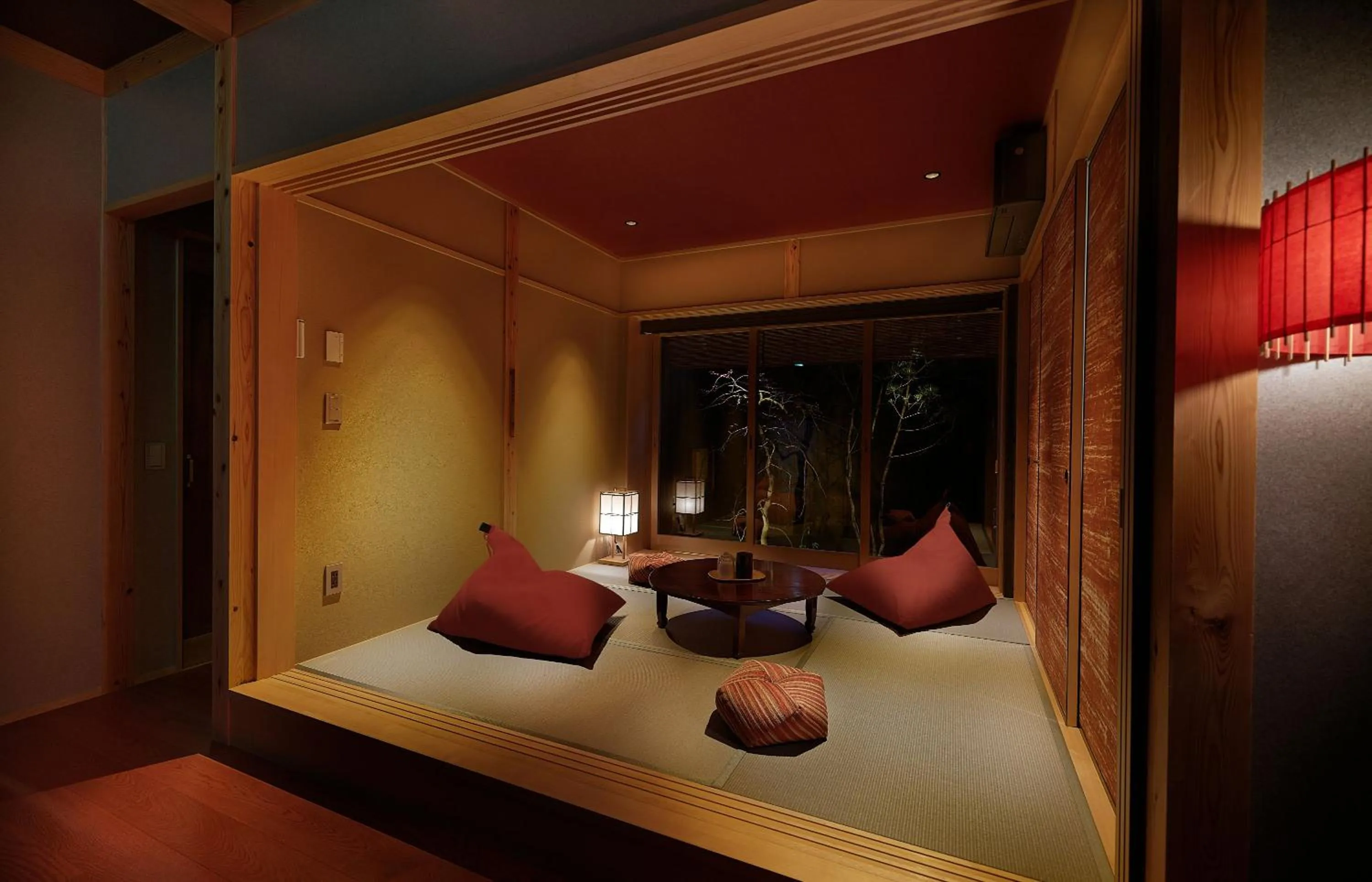 Living room in Tasokare Machiya House