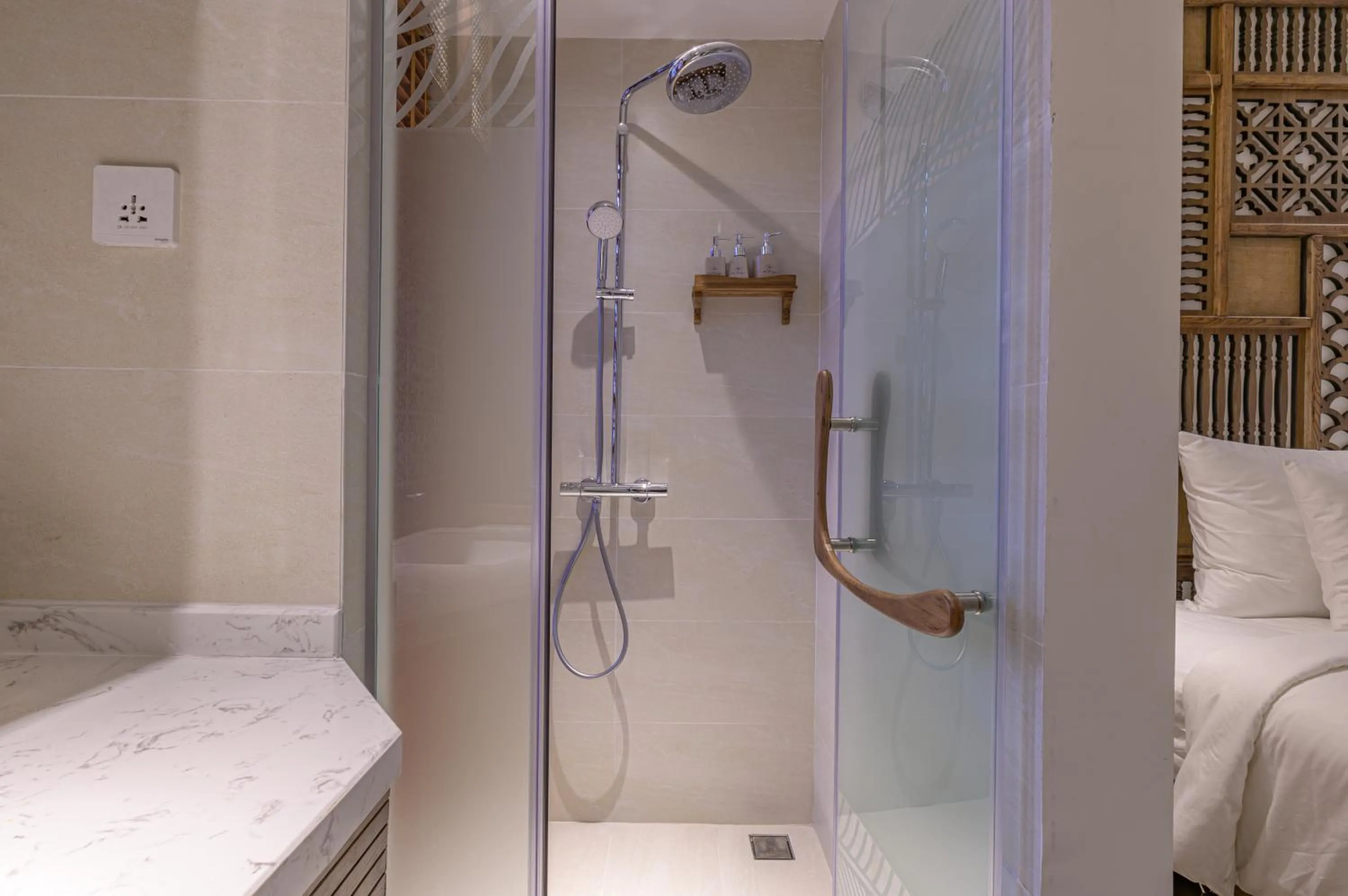 Bathroom, Bed in Le Boutique Danang