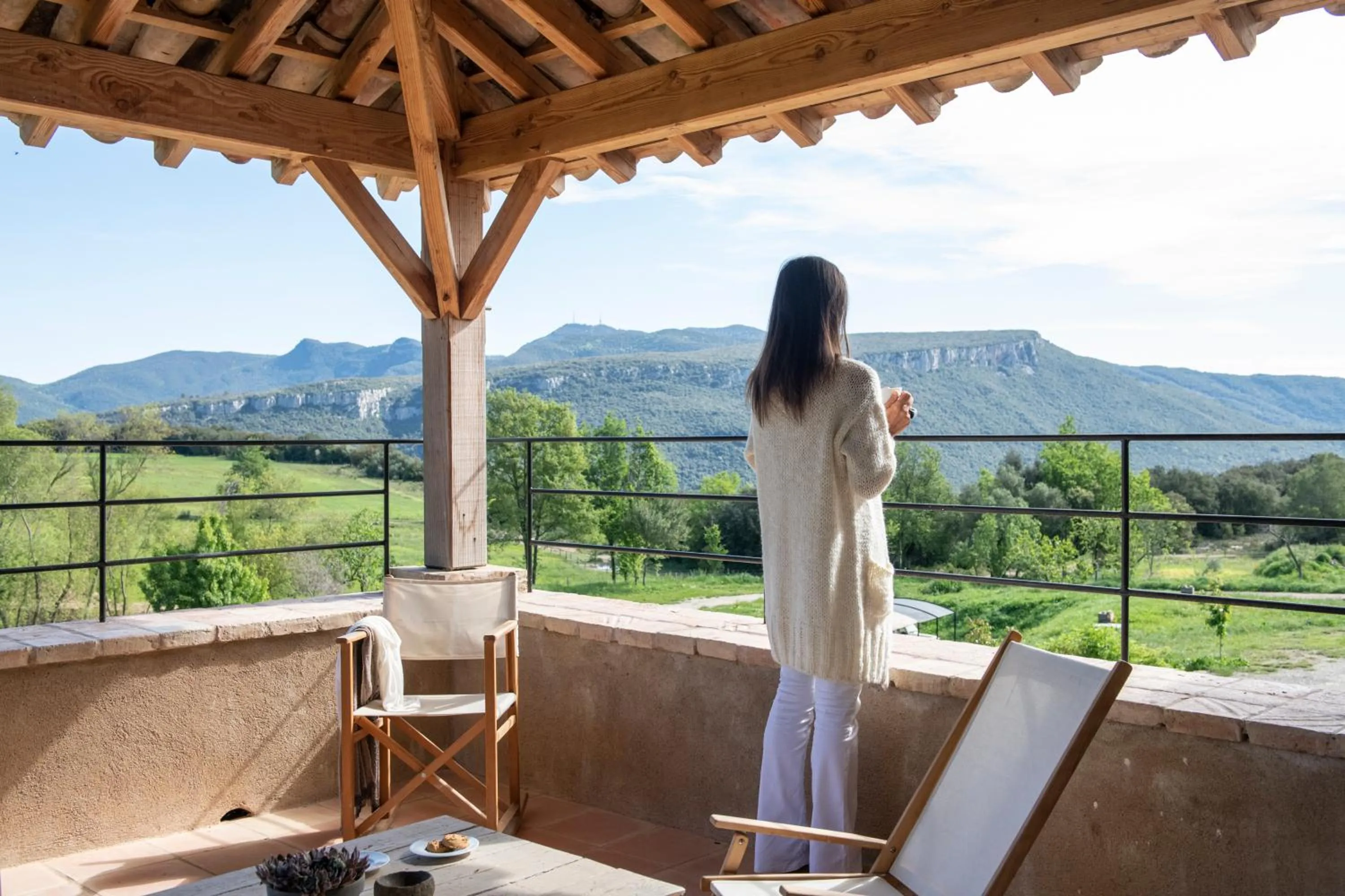 Balcony/Terrace in ECOTurisme Can Buch HOTEL
