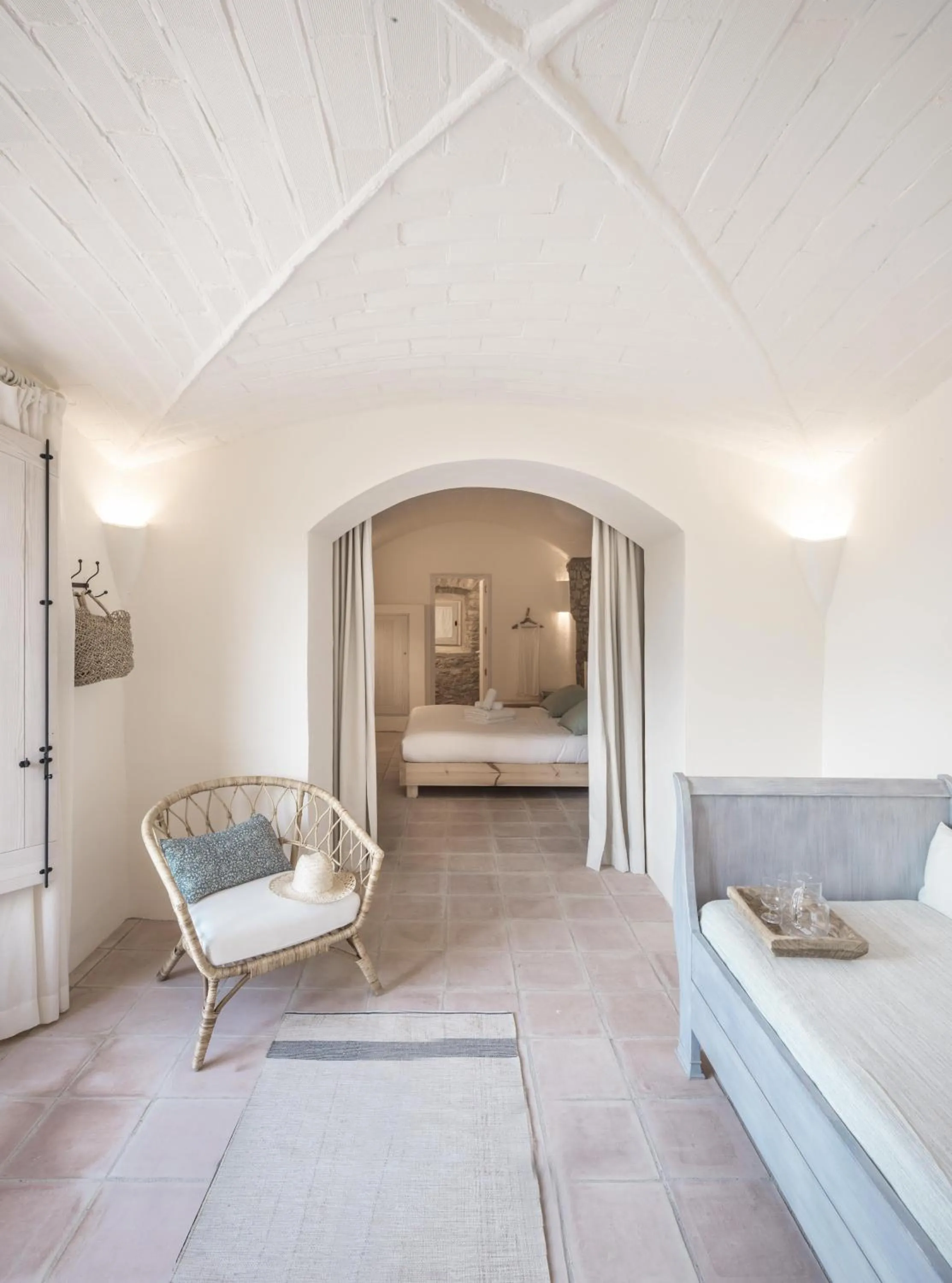 Living room, Bed in ECOTurisme Can Buch HOTEL