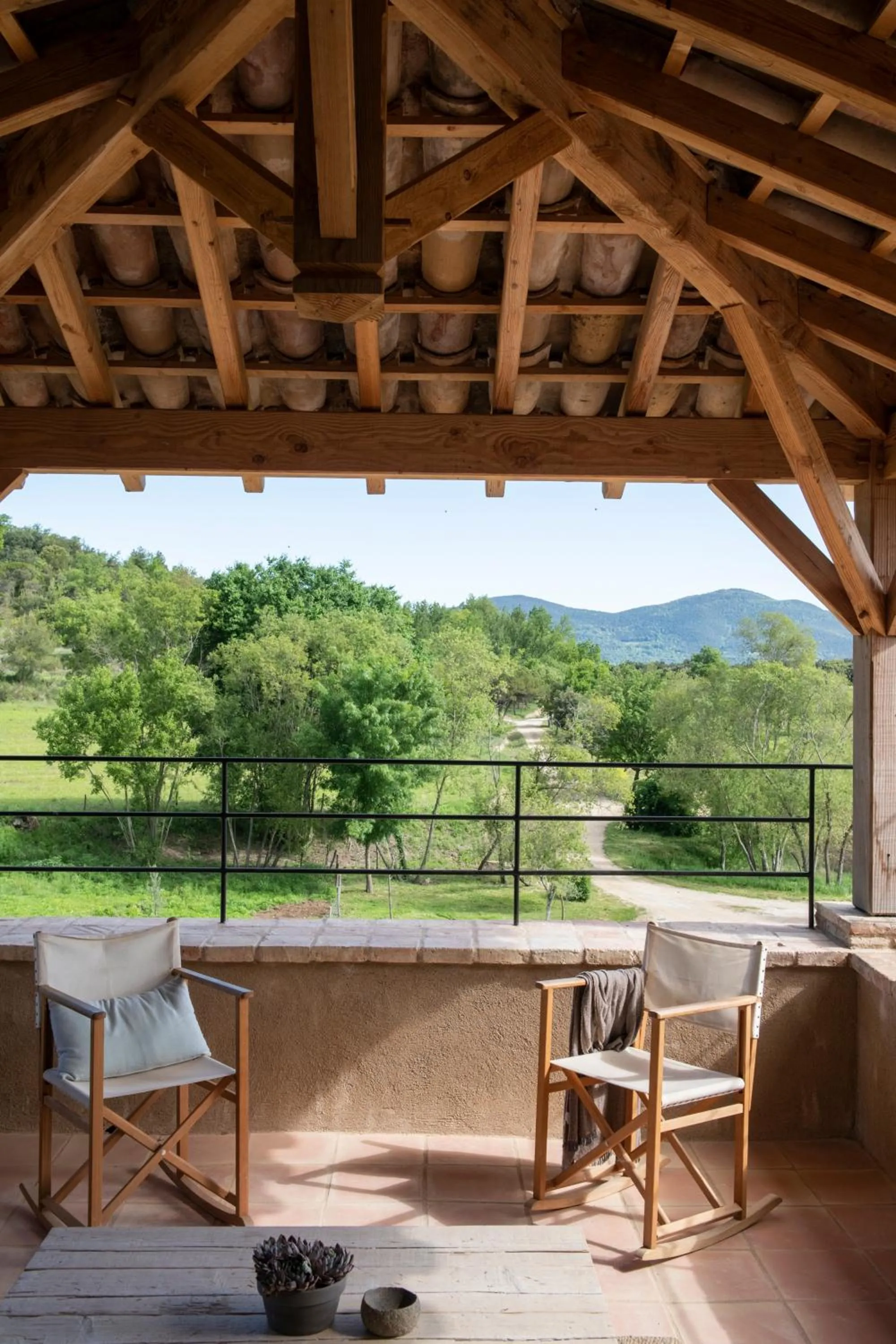 Balcony/Terrace in ECOTurisme Can Buch HOTEL