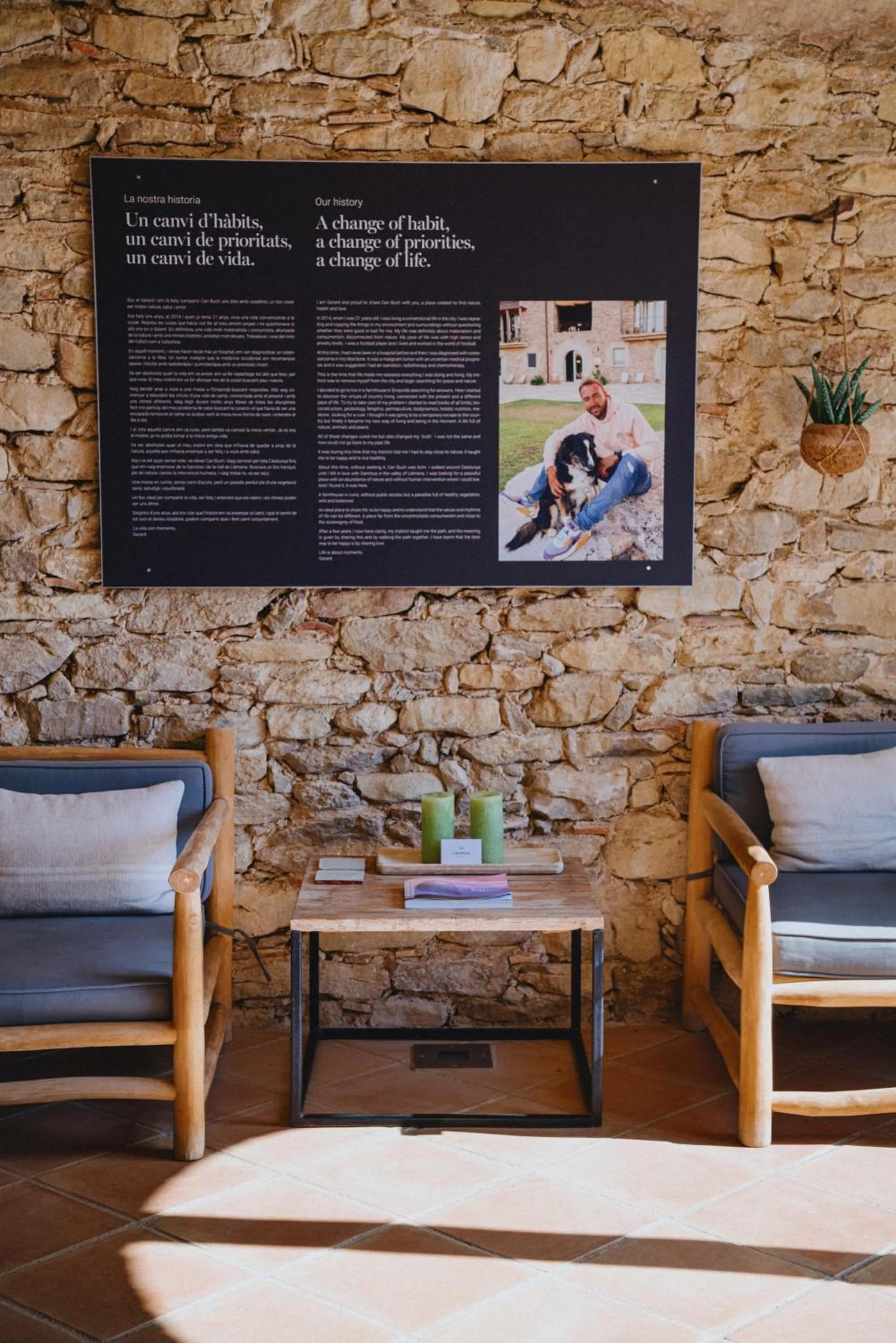 Living room in ECOTurisme Can Buch HOTEL