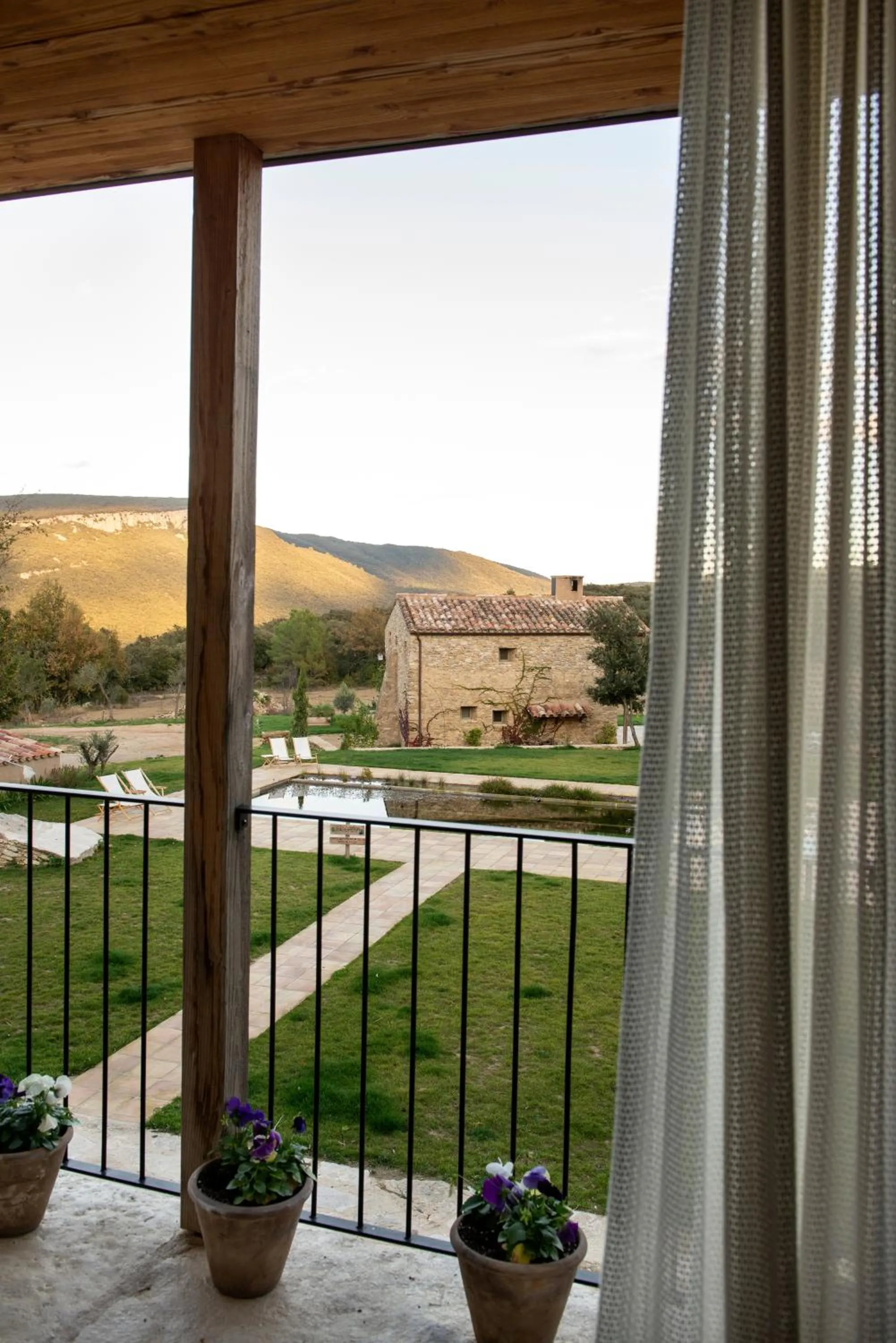 Balcony/Terrace in ECOTurisme Can Buch HOTEL