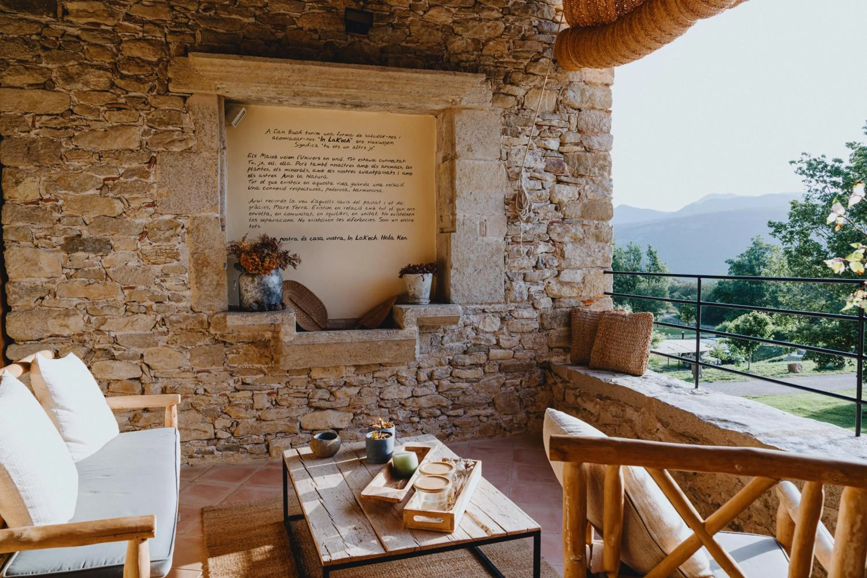 Balcony/Terrace in ECOTurisme Can Buch HOTEL