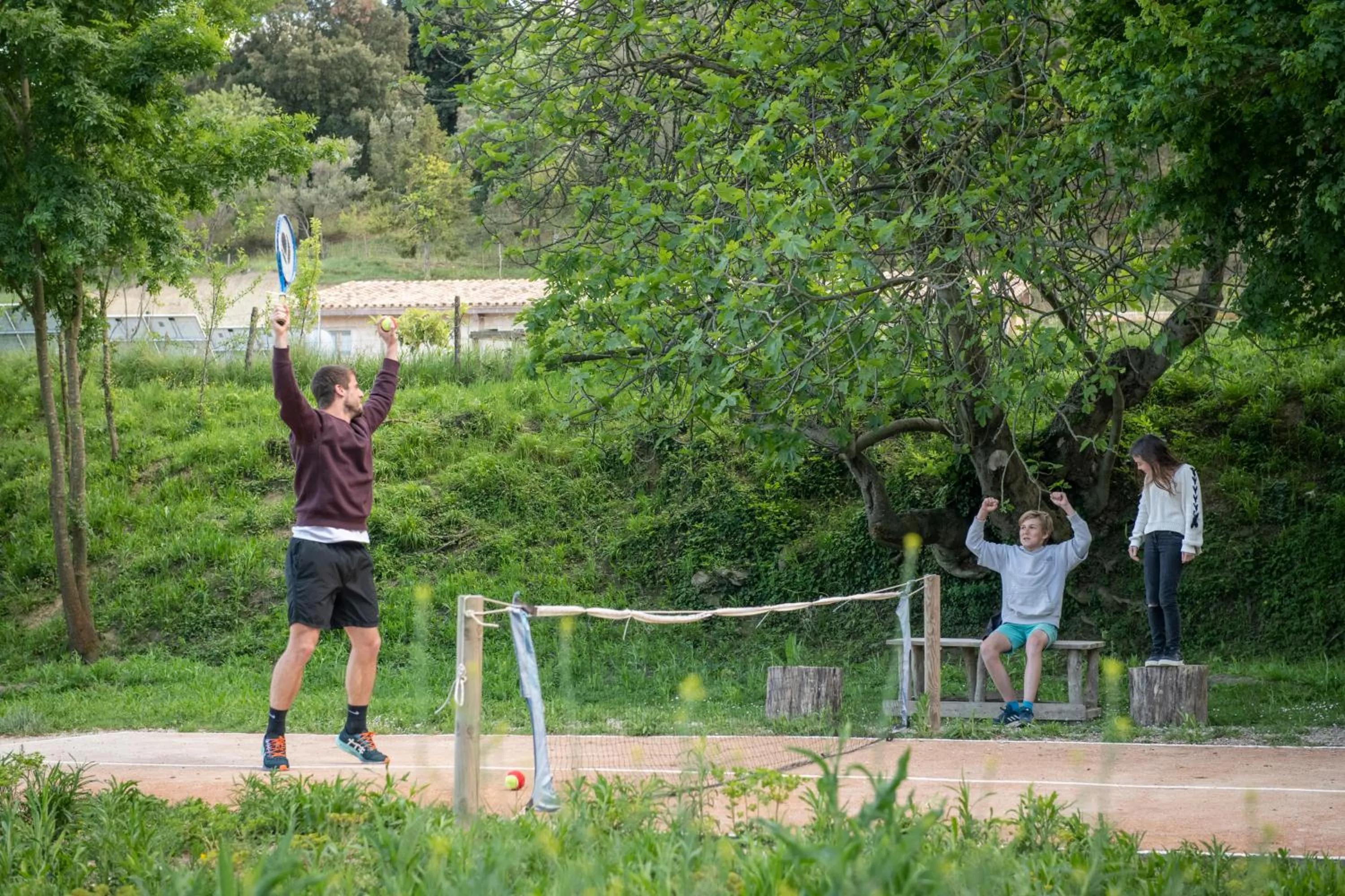 Tennis court in ECOTurisme Can Buch HOTEL