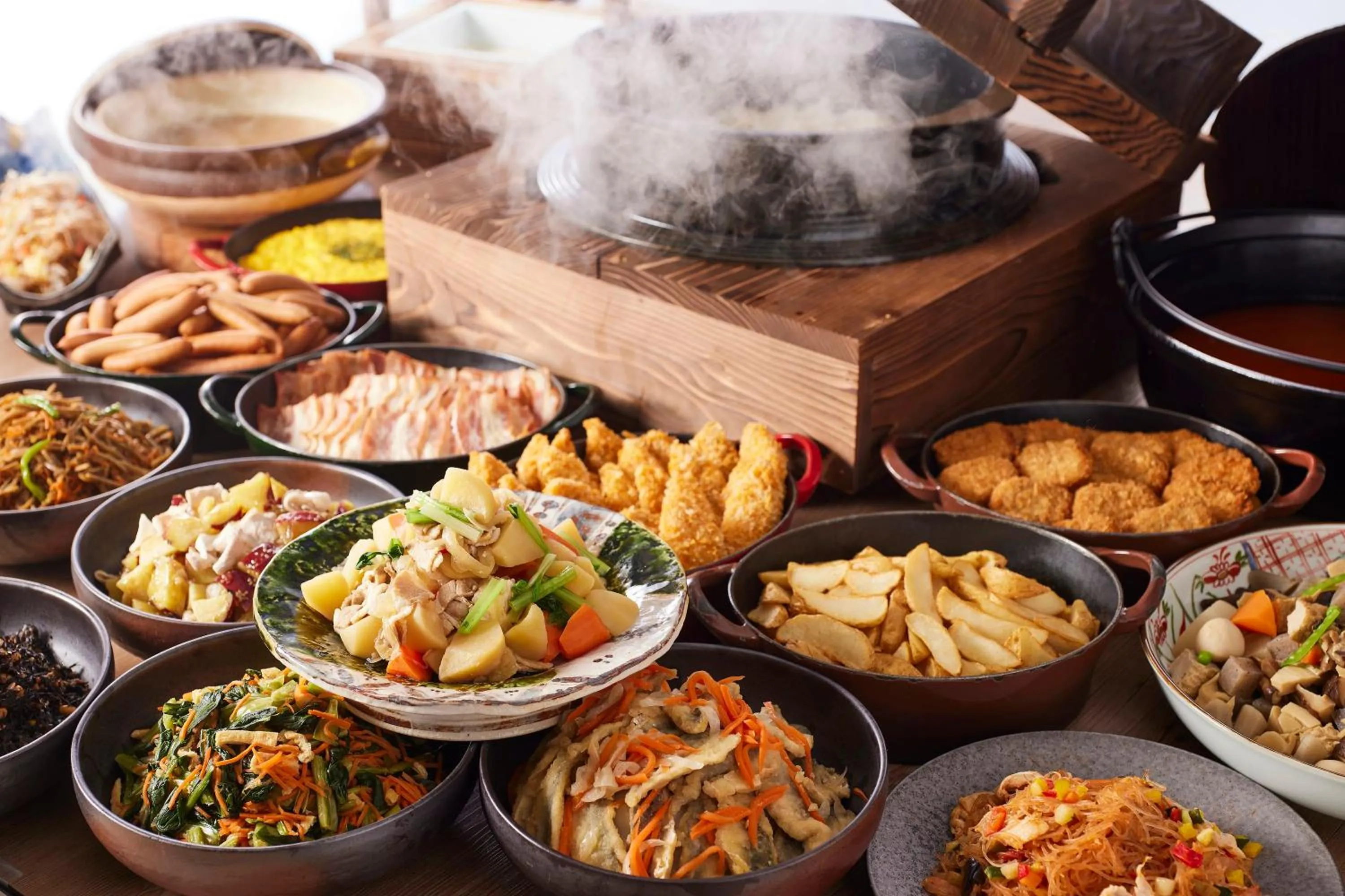 Buffet breakfast in KAMENOI HOTEL Nara