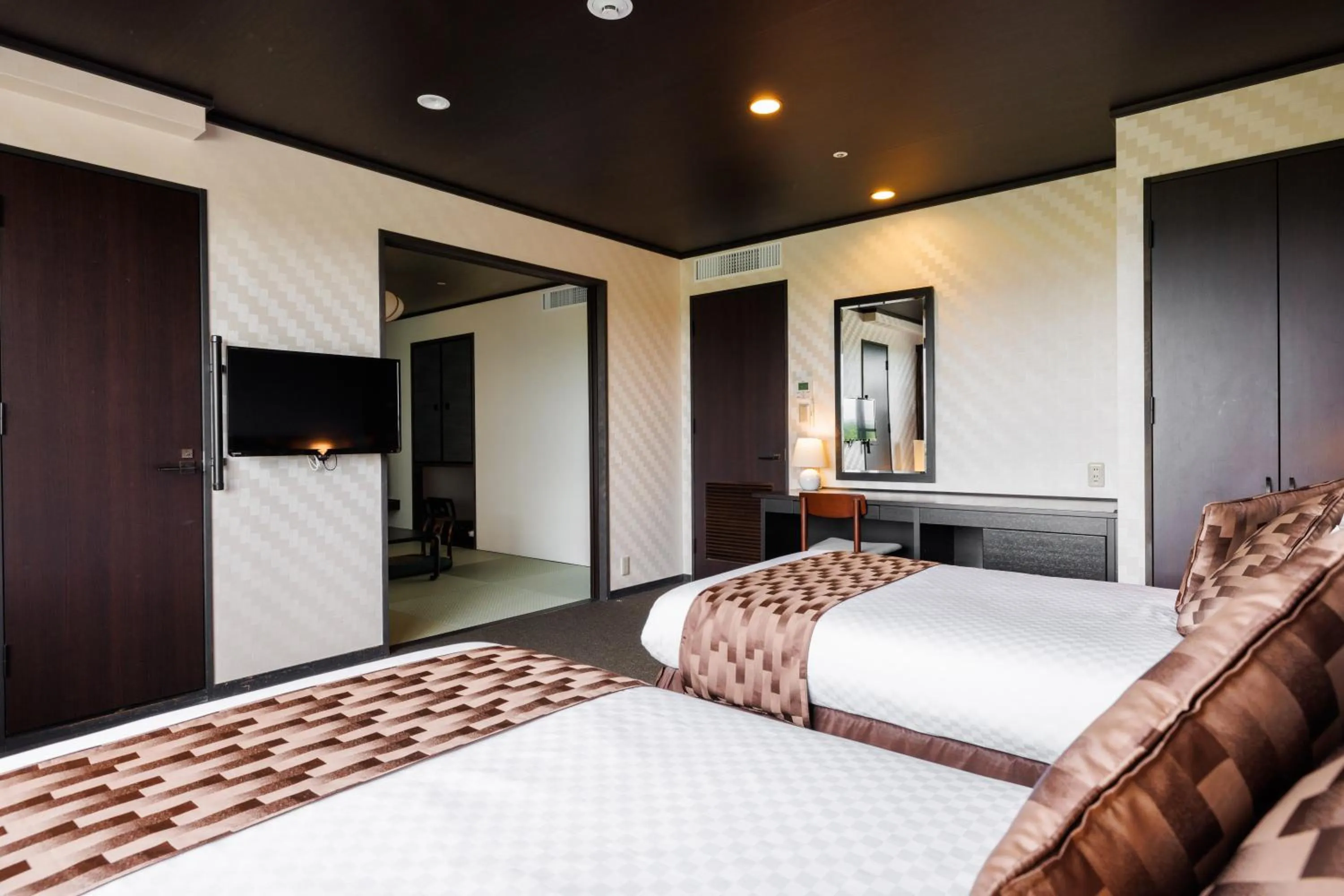 Photo of the whole room, Bed in Kanponoyado Nara