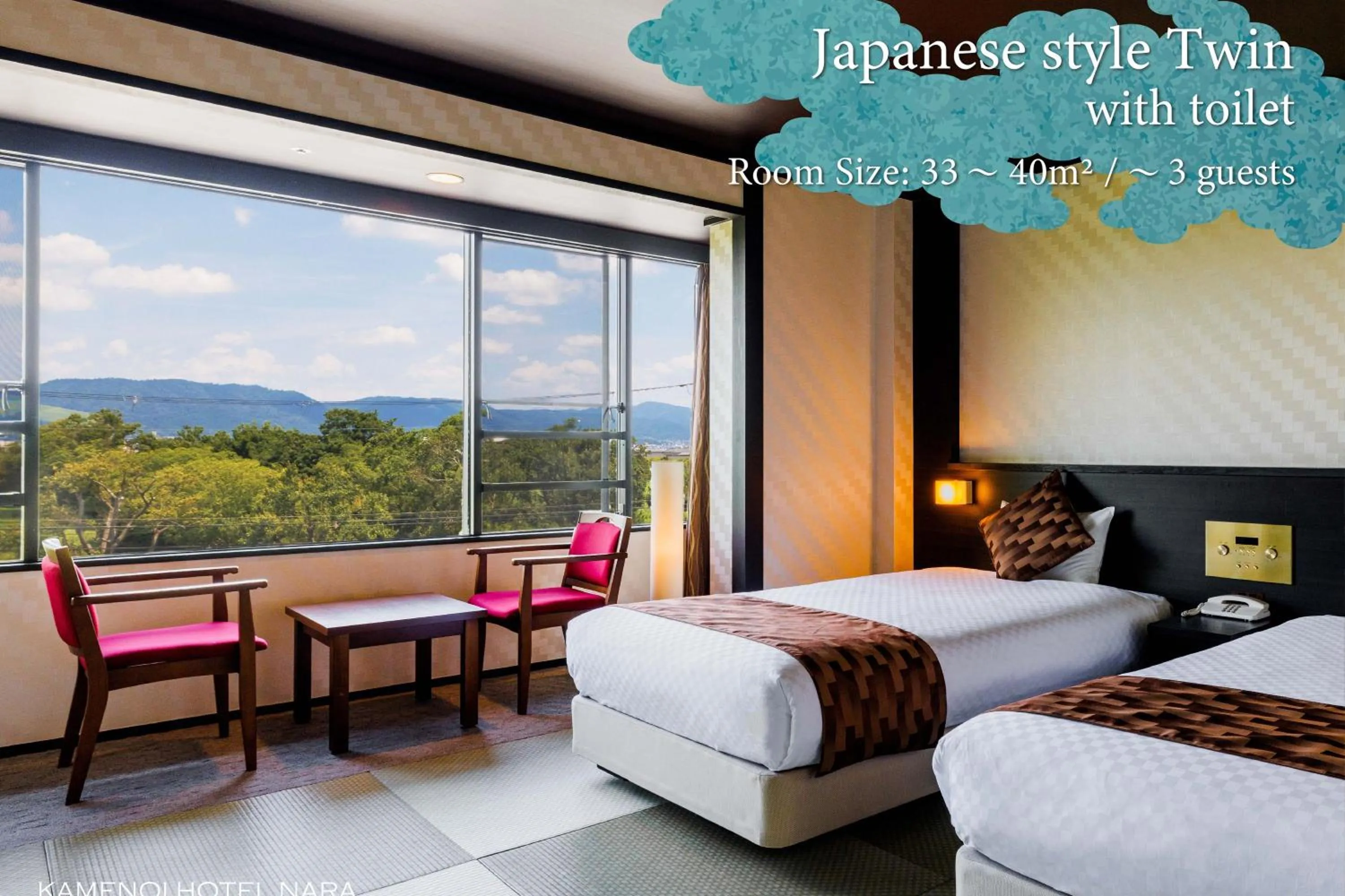 Photo of the whole room, Bed in KAMENOI HOTEL Nara