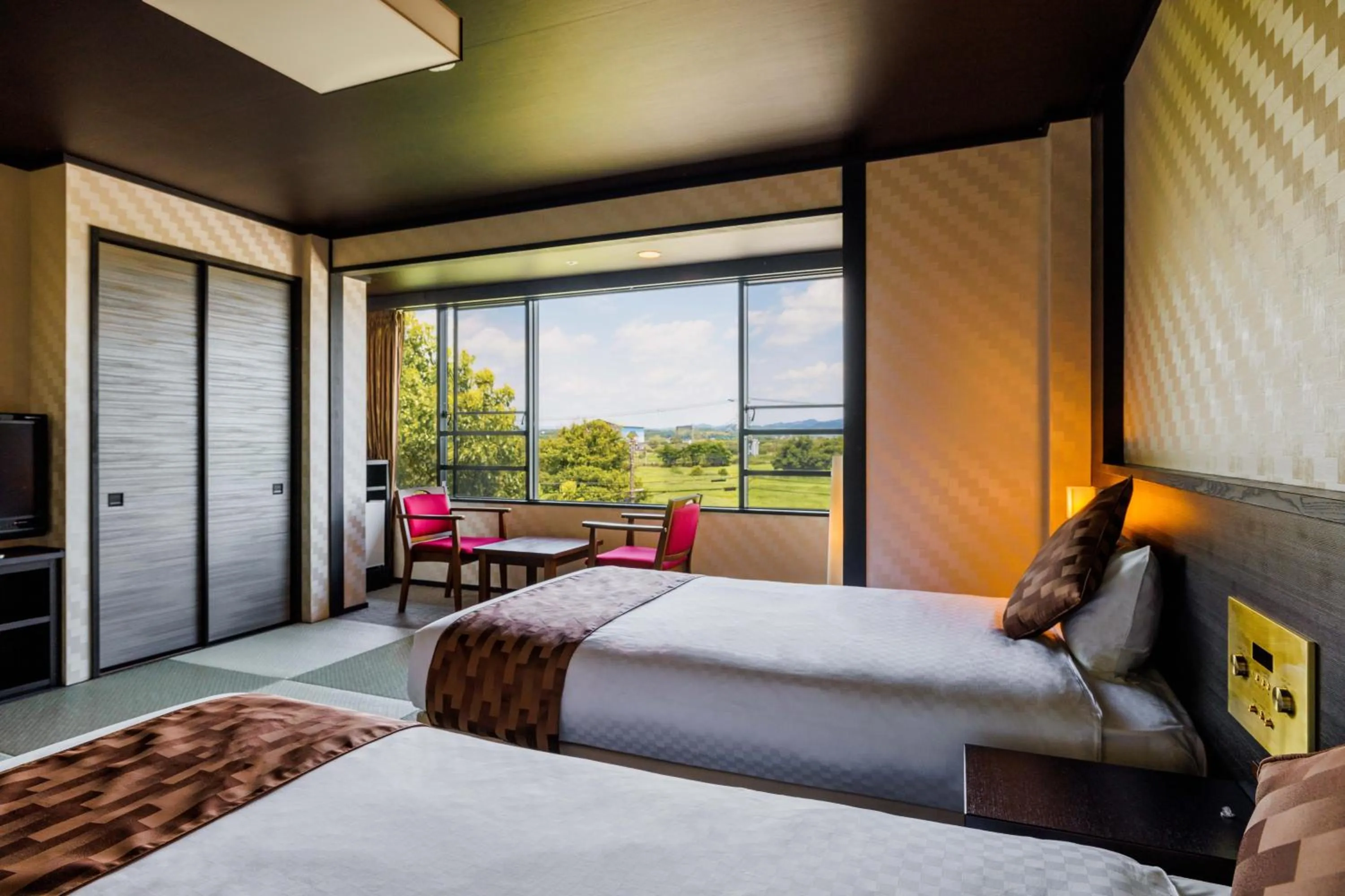 Photo of the whole room, Bed in Kanponoyado Nara