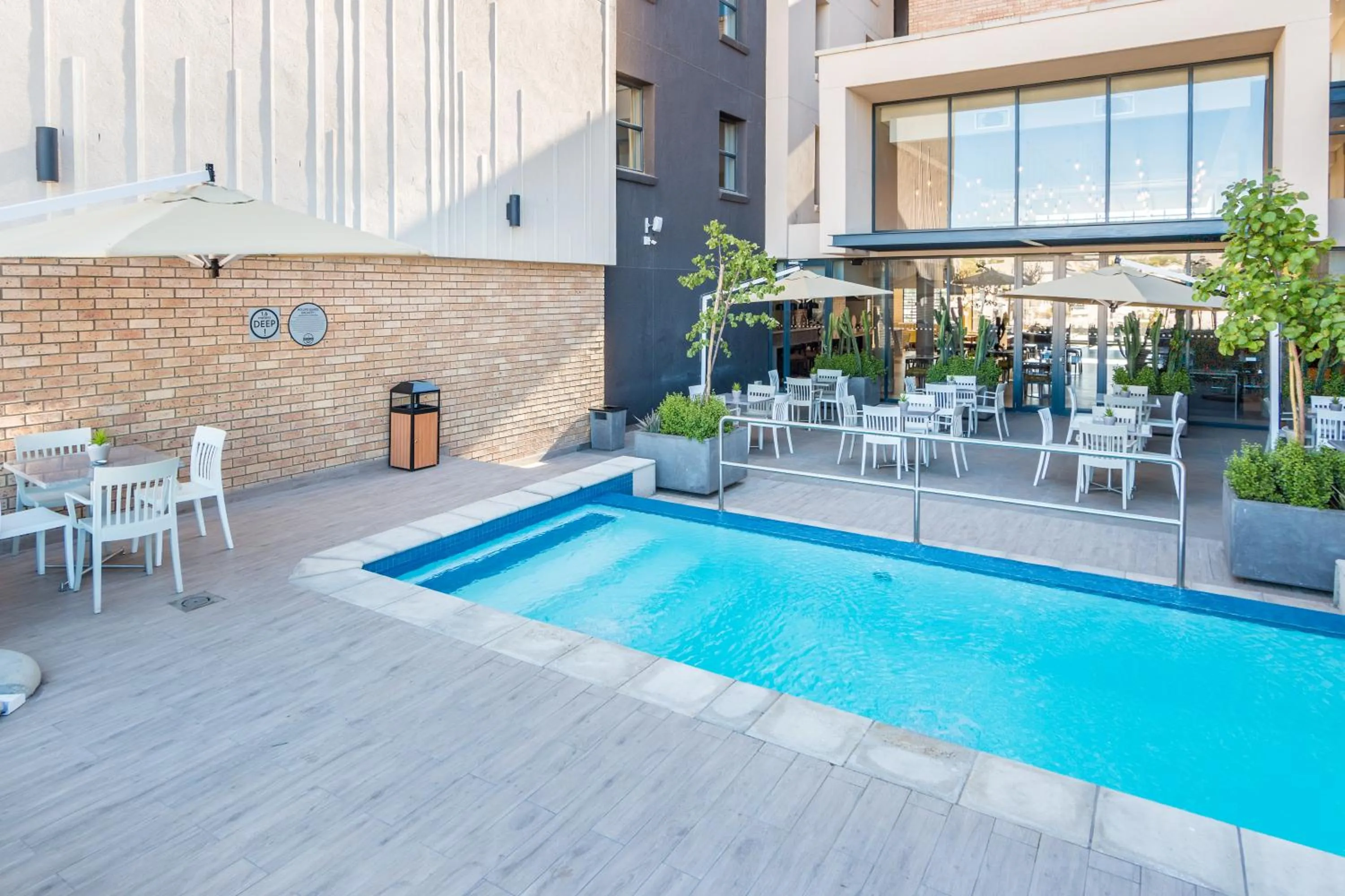 Swimming pool in Town Lodge Windhoek, Namibia