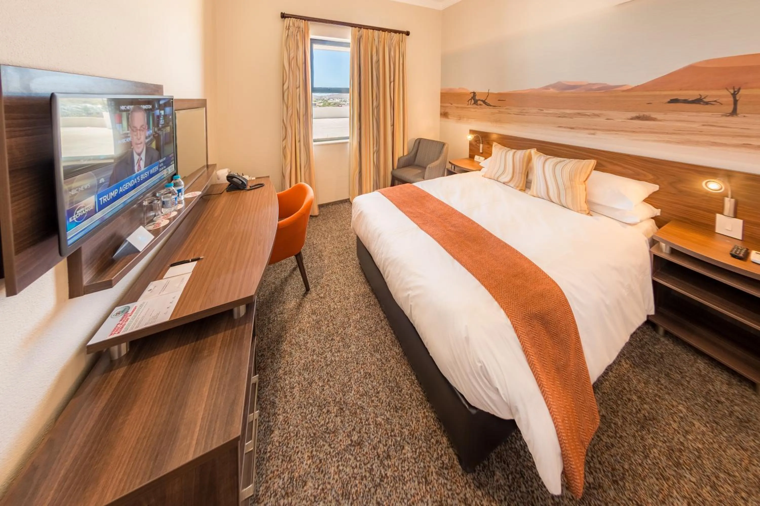 Bed in Town Lodge Windhoek, Namibia