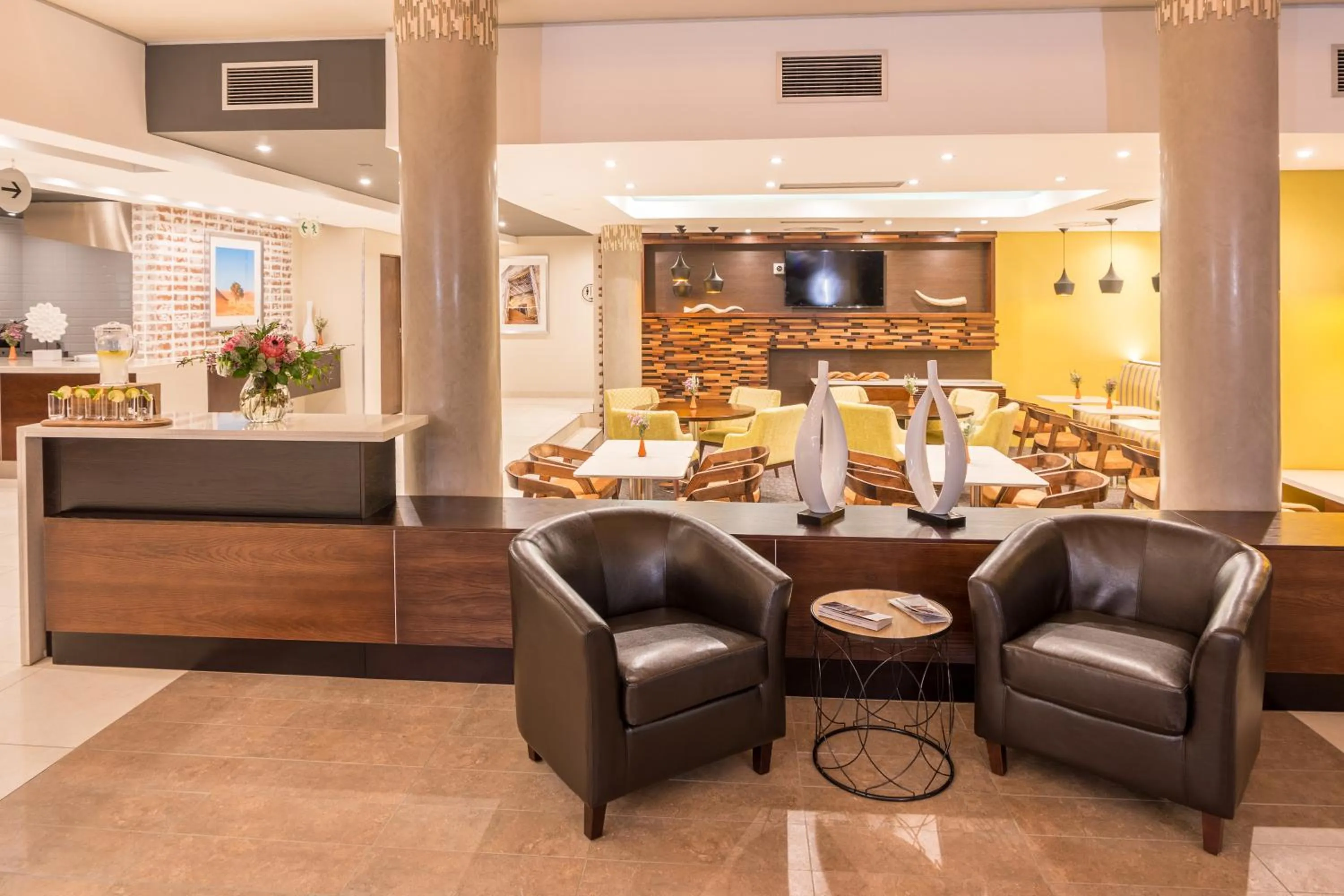 Lobby or reception in Town Lodge Windhoek, Namibia