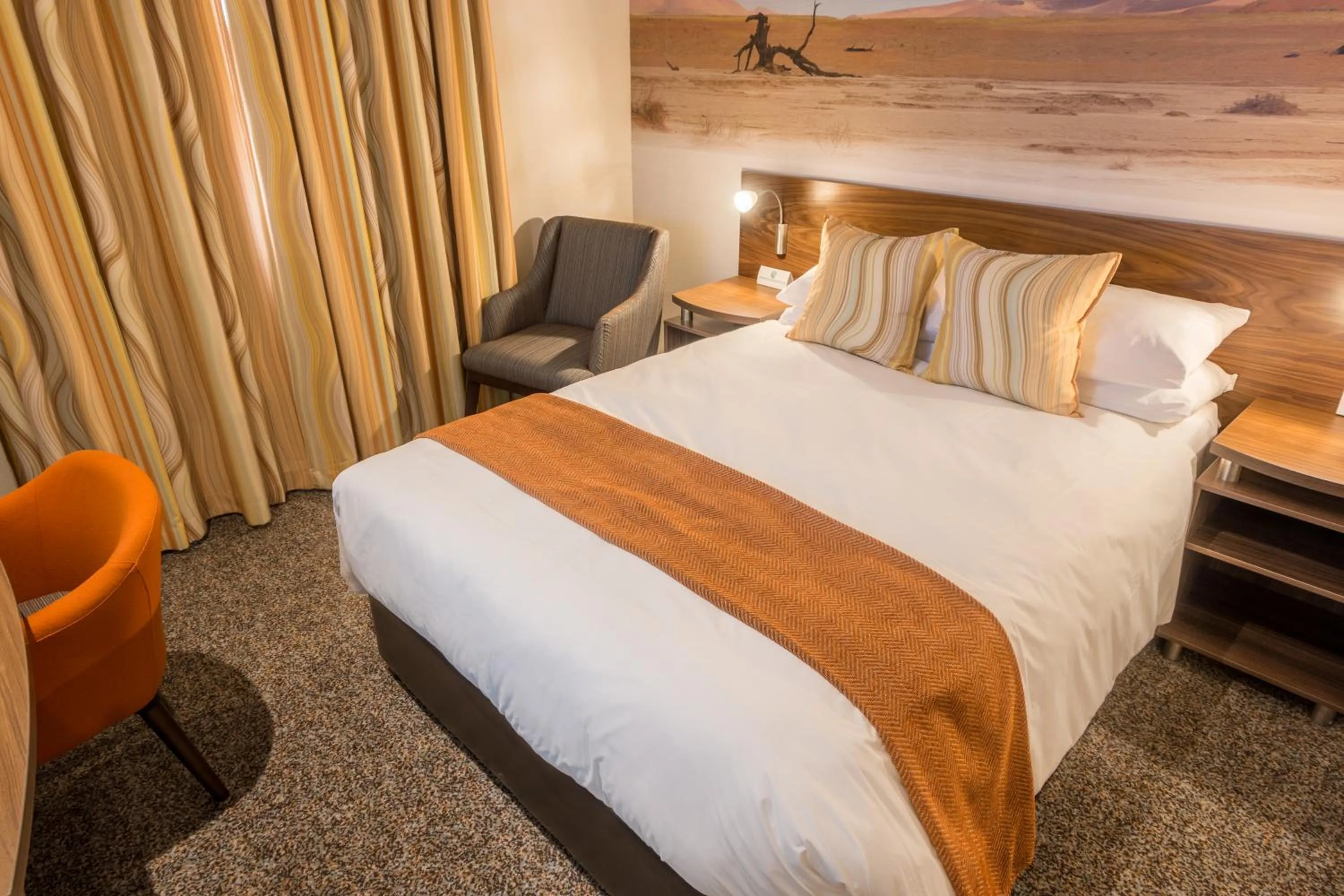 Bed in Town Lodge Windhoek, Namibia