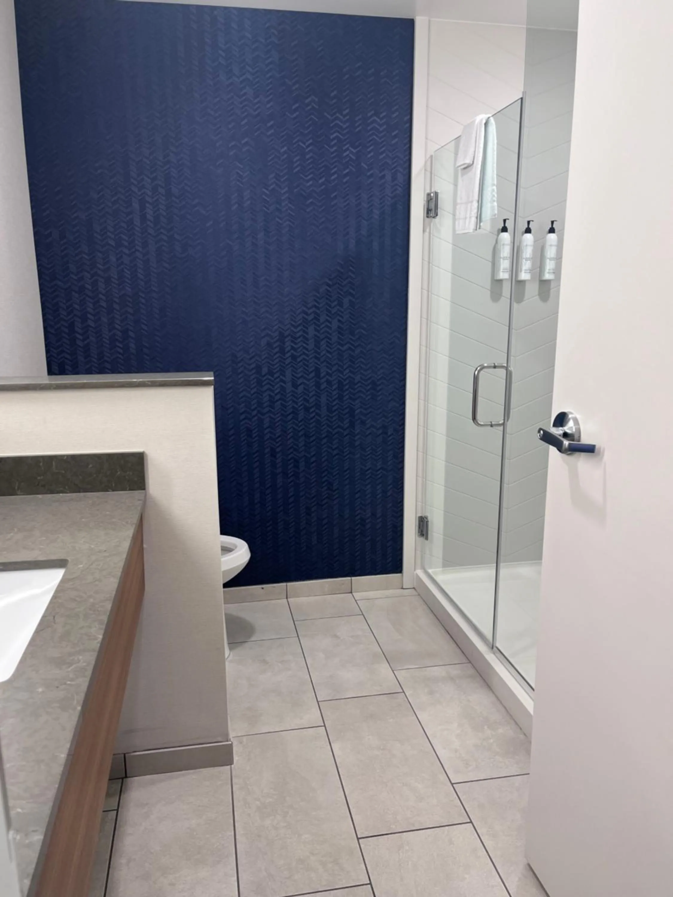Shower in Fairfield Inn & Suites by Marriott Oskaloosa