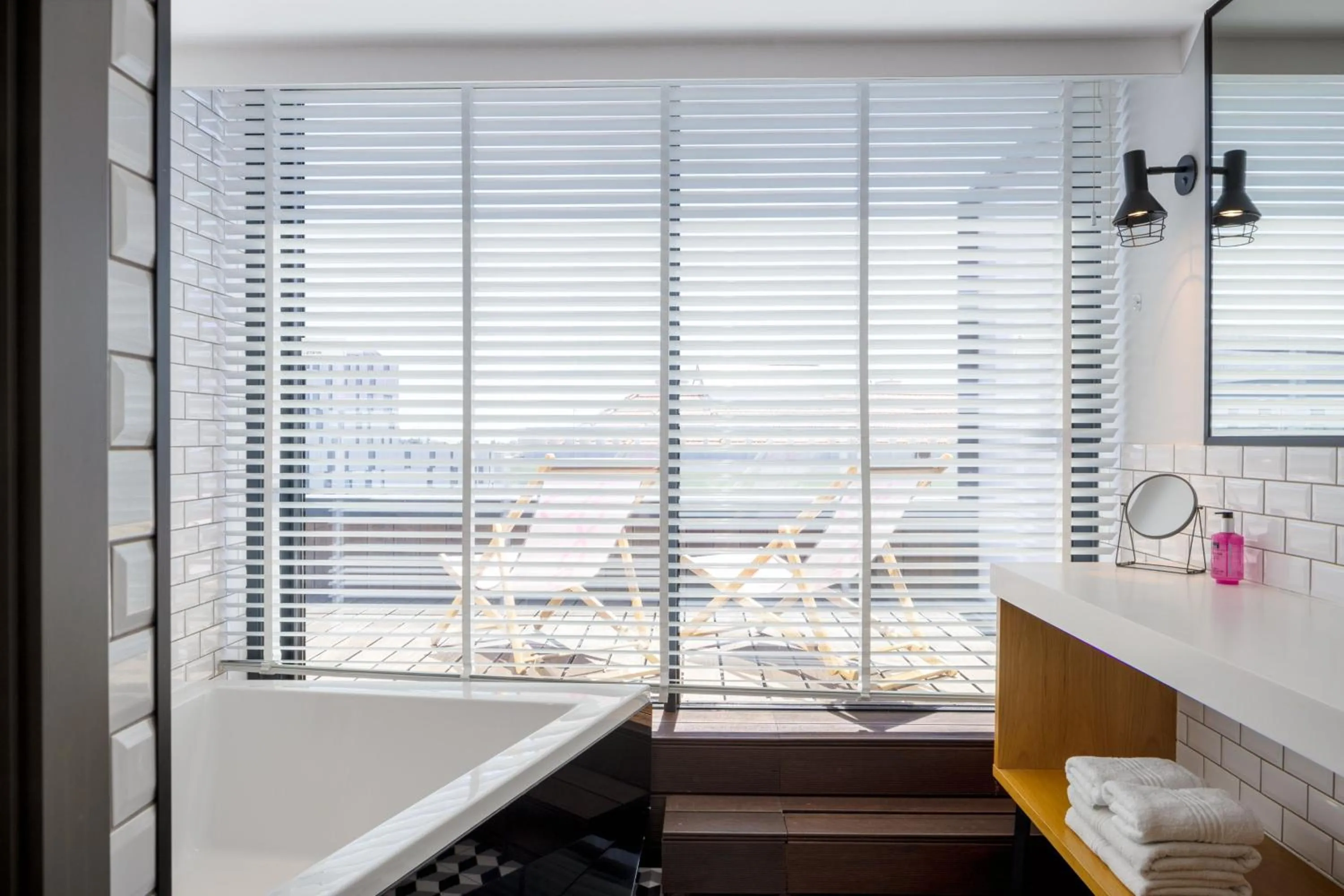 Bathroom in Moxy Lisbon City