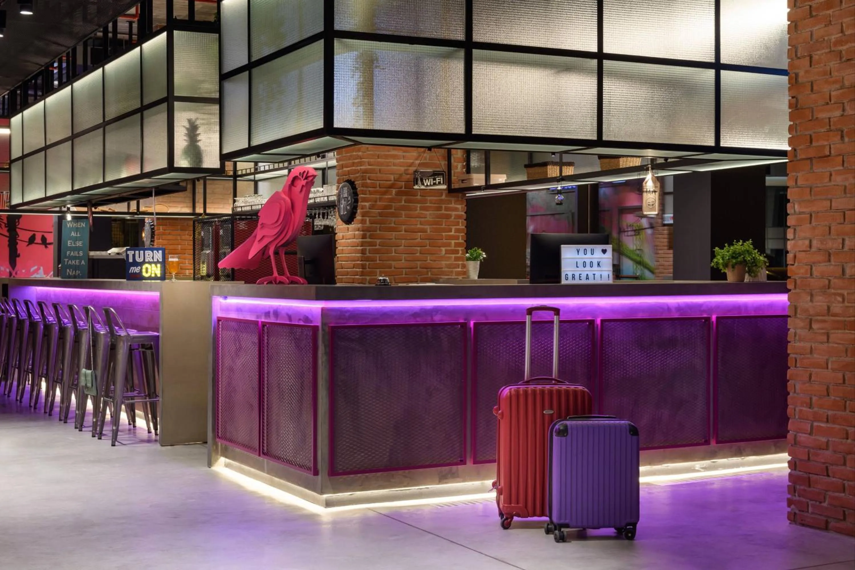 Lobby or reception in Moxy Lisbon City