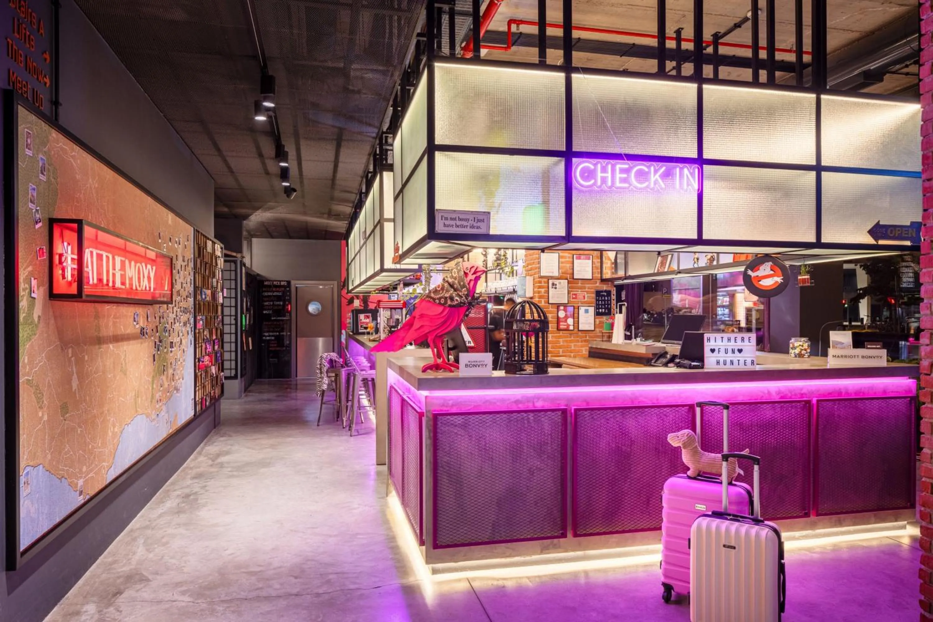 Lobby or reception in Moxy Lisbon City