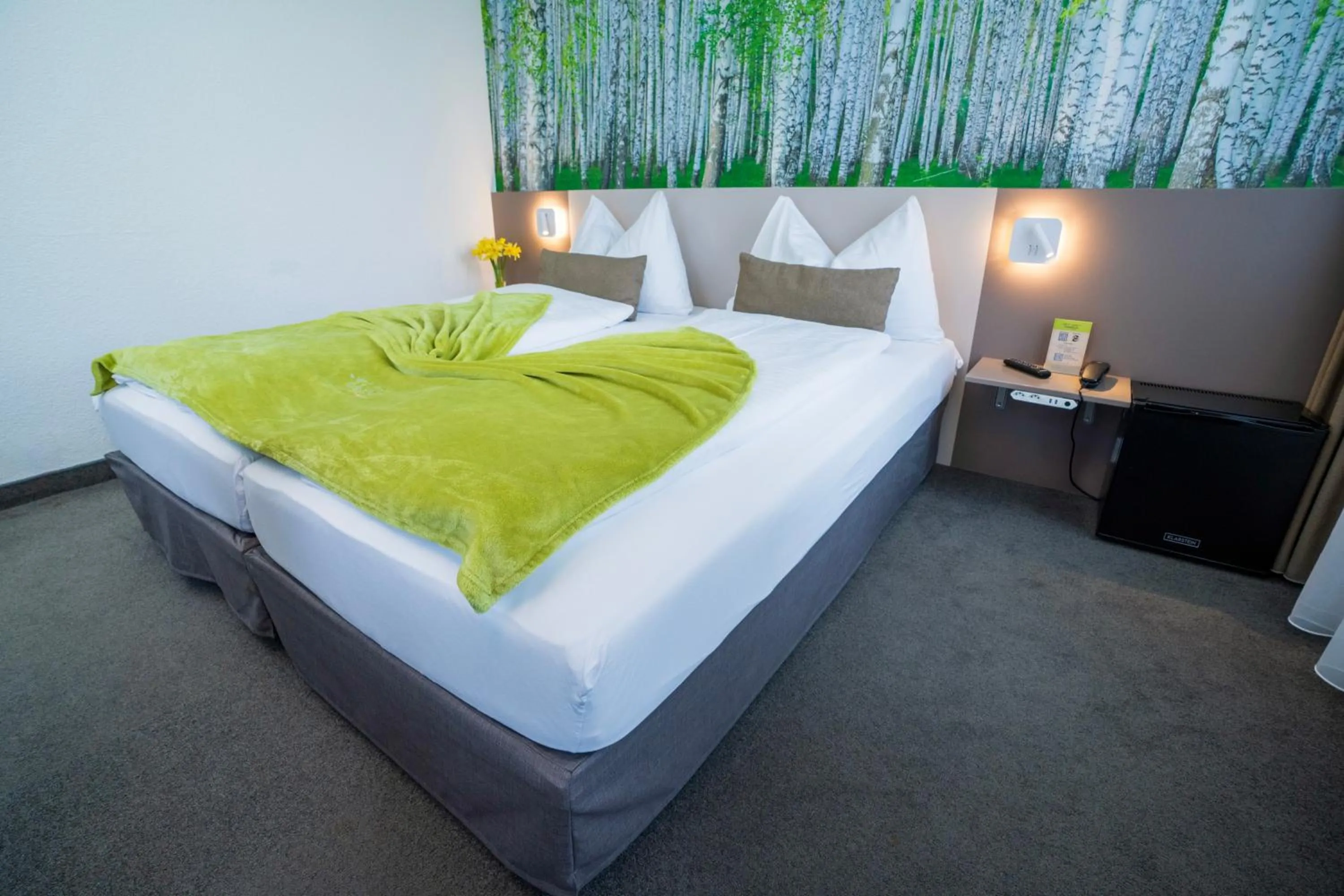 Bedroom, Bed in Hotel Waldhorn