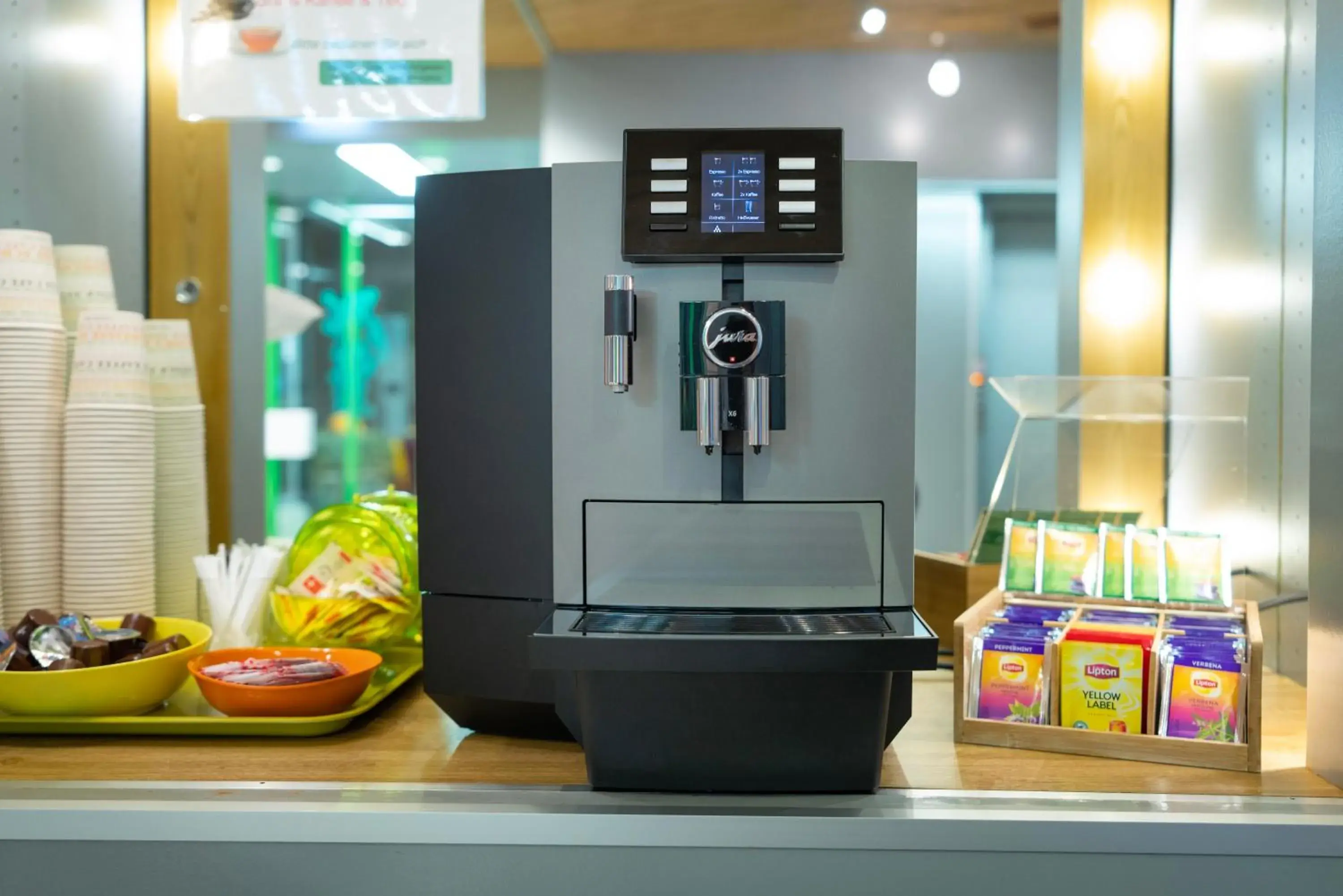 Lobby or reception in Hotel Waldhorn Lobby or reception in Hotel Waldhorn