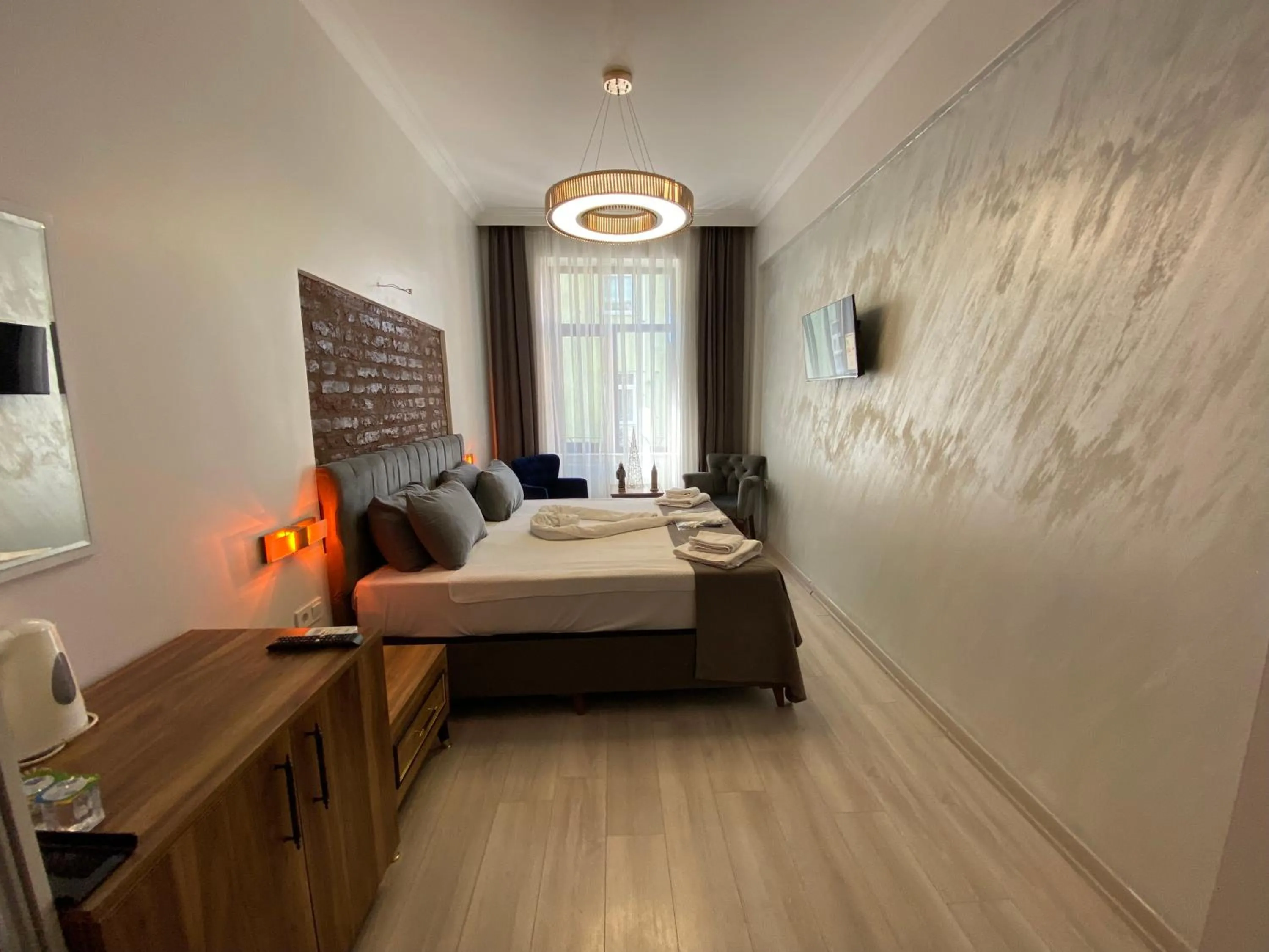 Bed in Galata Moon Hotel