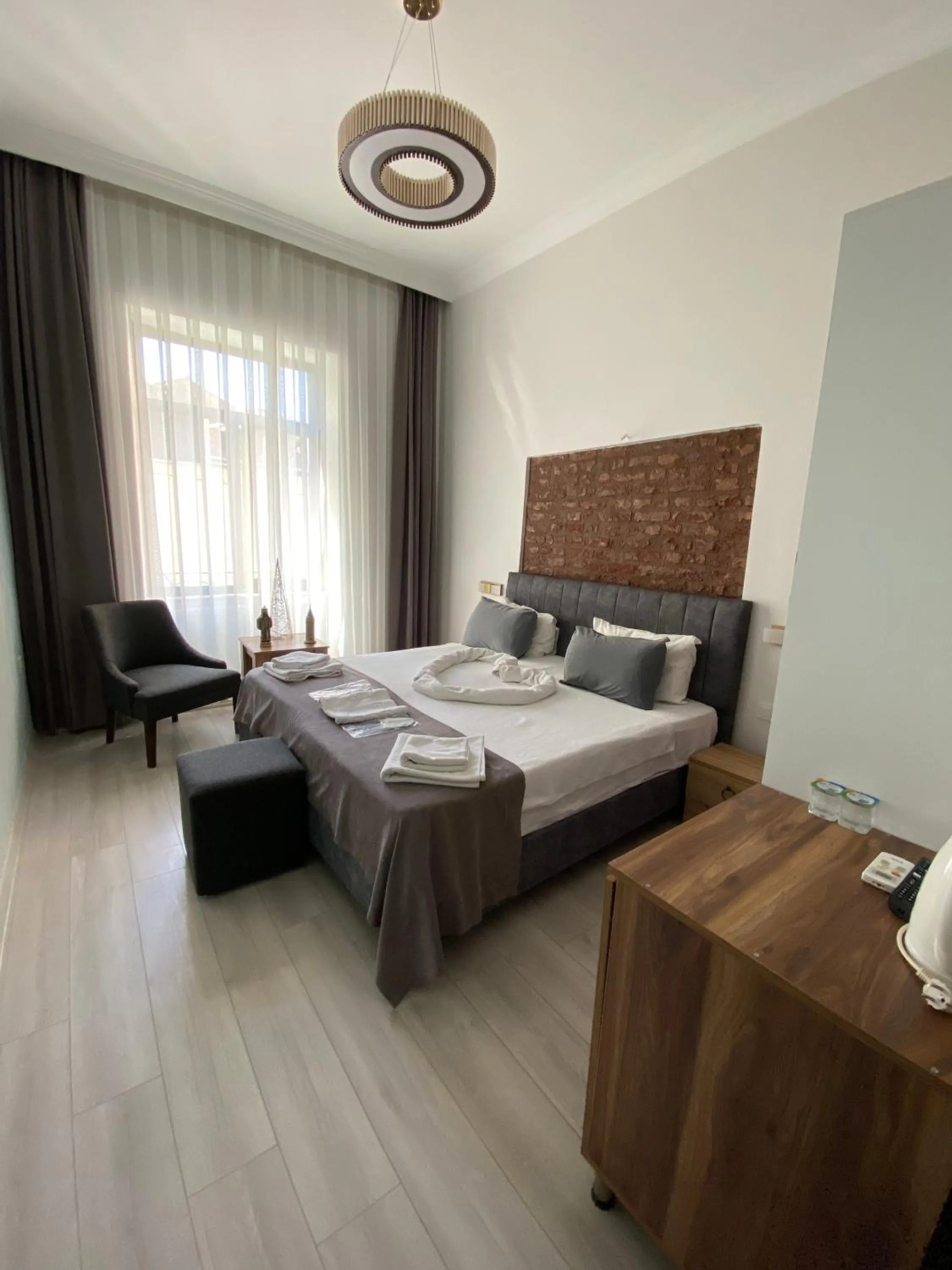 Bed in Galata Moon Hotel
